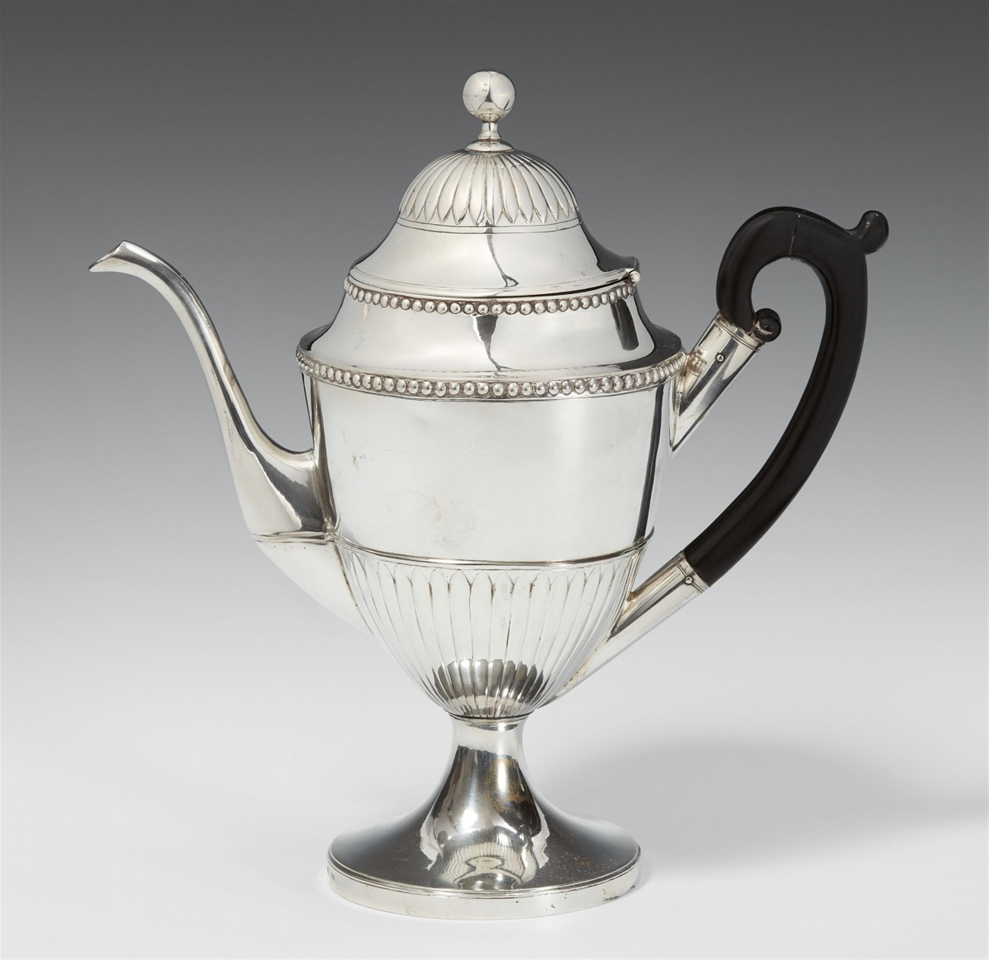 A Schleswig silver teapot. Marks of Anton Carl & Friedrich Johann Severin, ca. 1790. - image-1