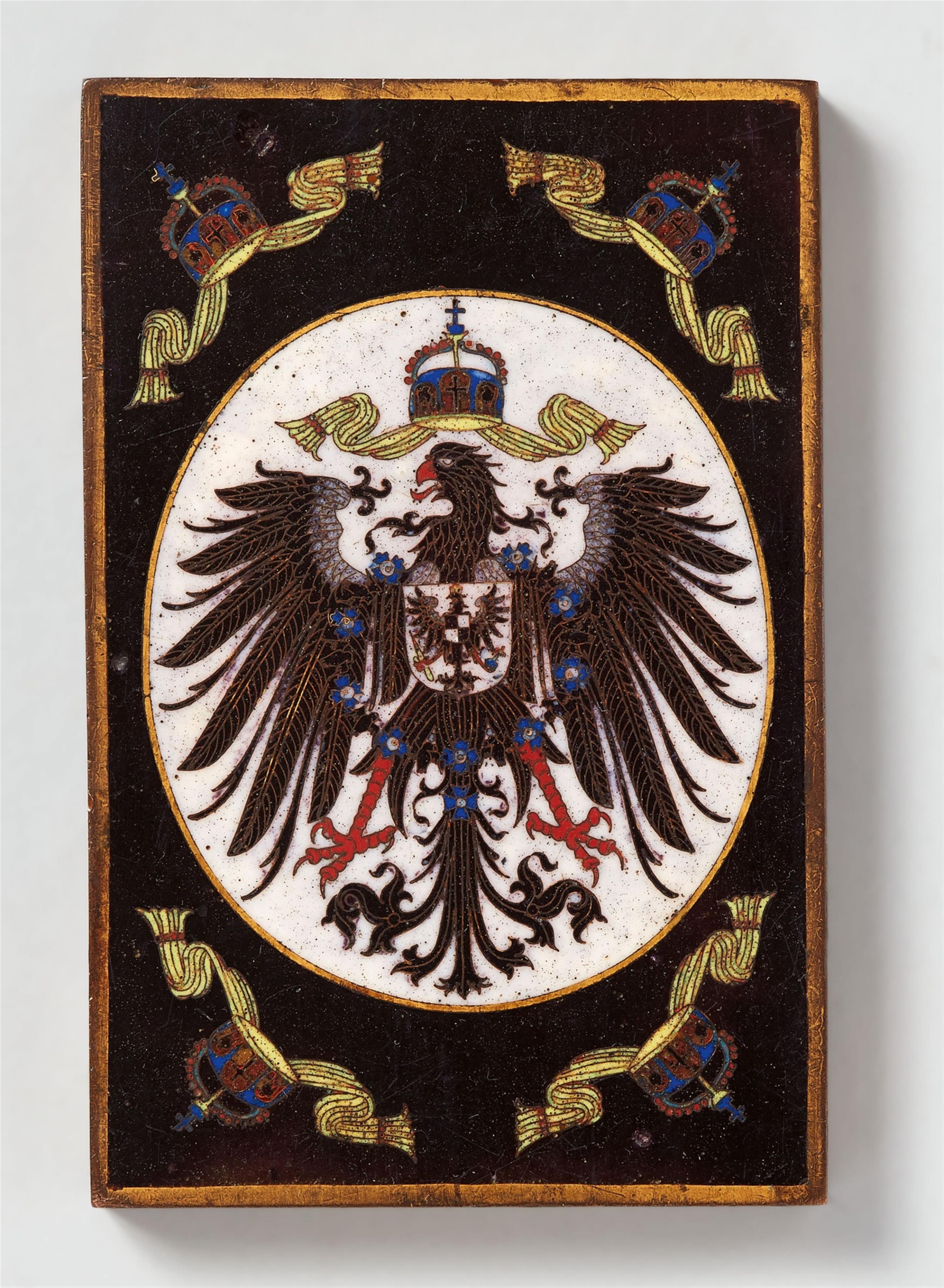 An enamel paperweight with the Imperial eagle - image-1