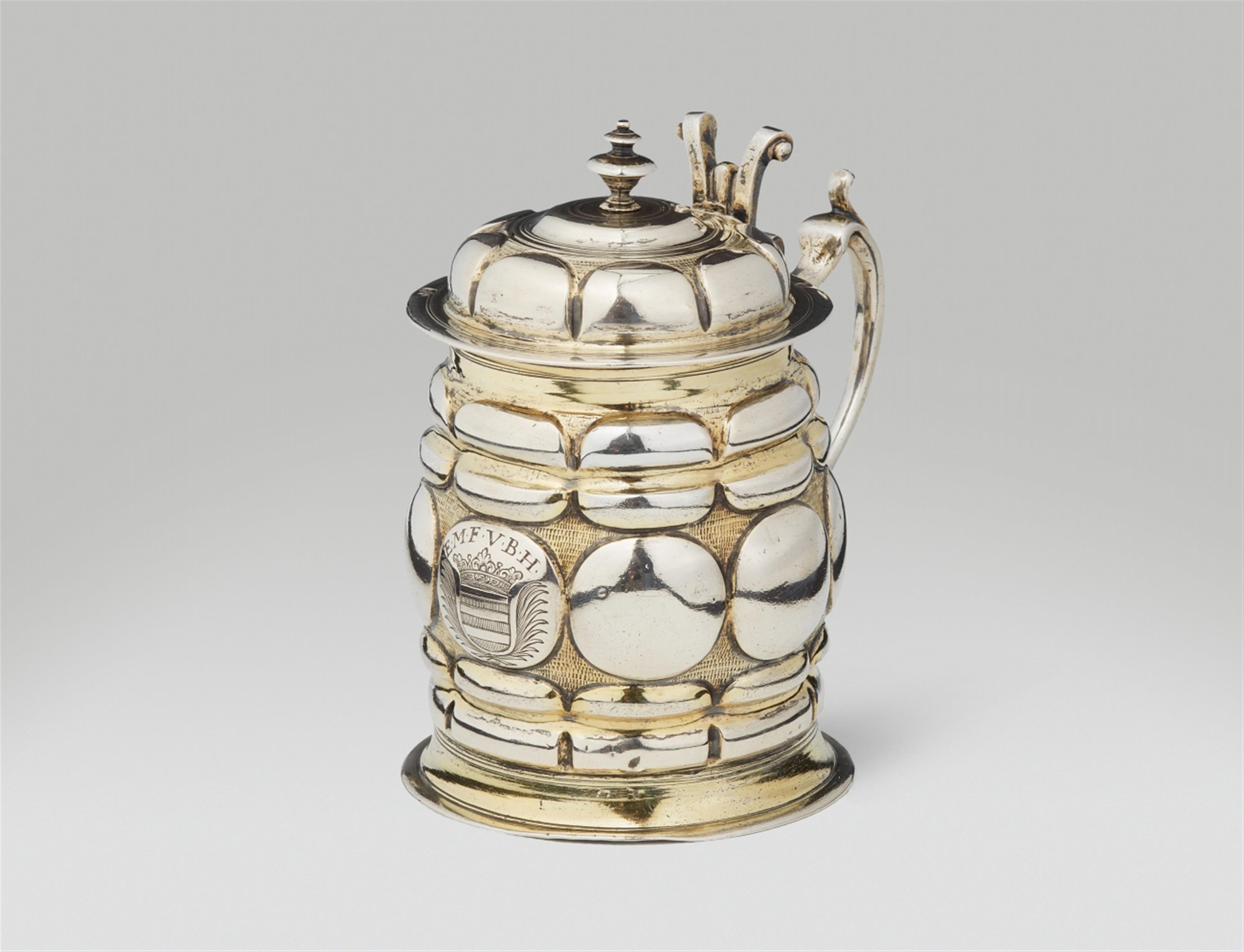 A small Augsburg silver gilt tankard - image-6