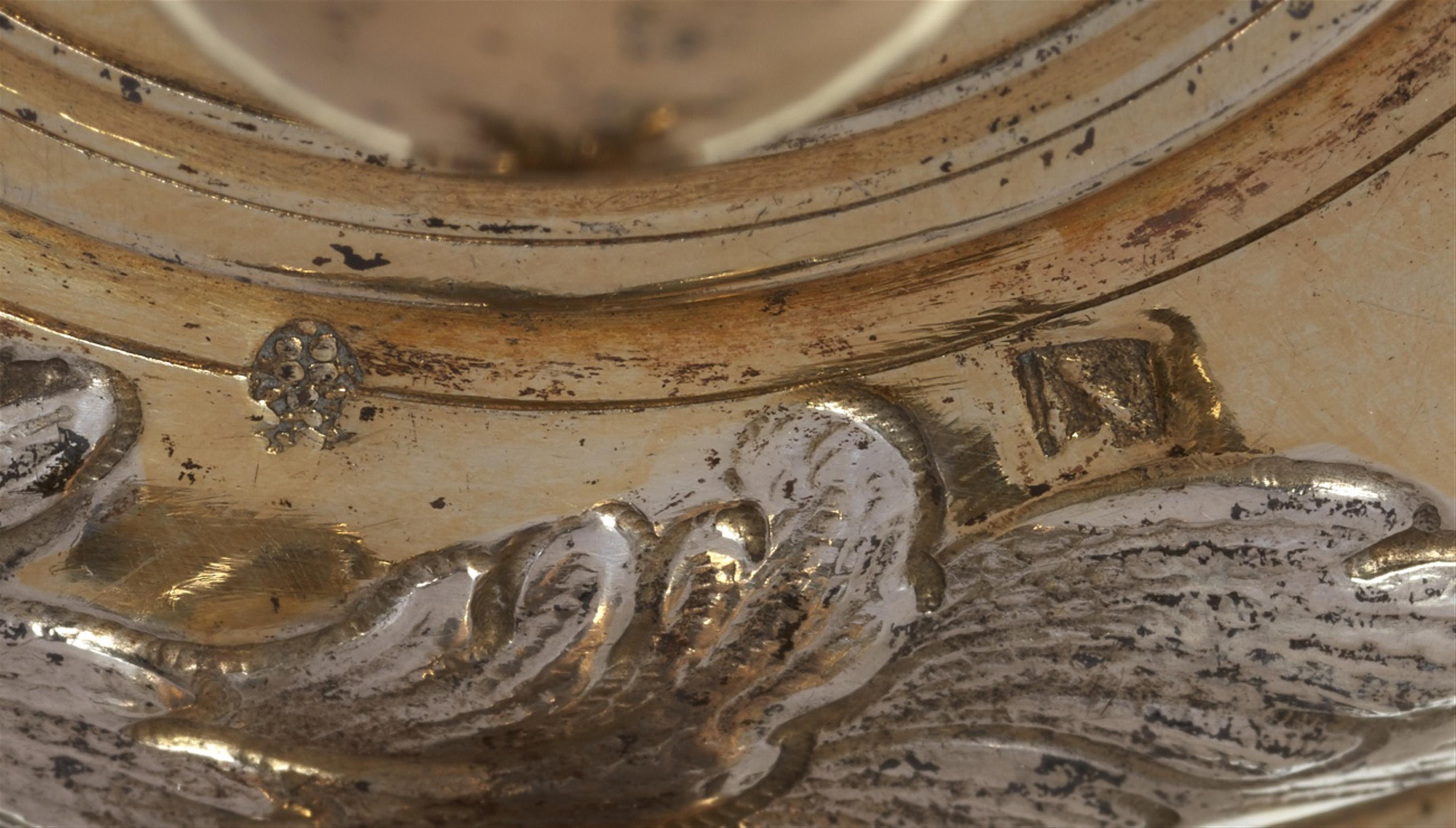 An Augsburg parcel gilt silver tankard and cover. Marks of Lukas Neusser, 1651 - 54. - image-3