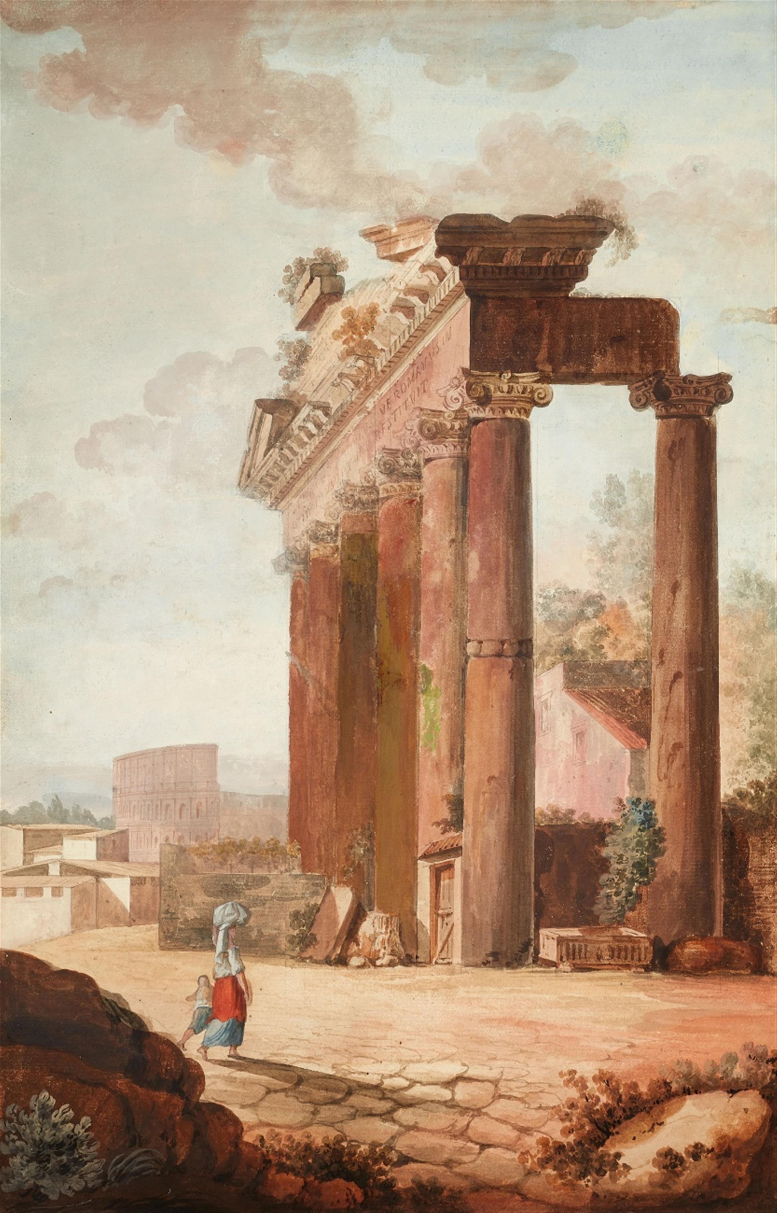 Unknown Artist, 18th century - Two Views of the Forum Romanum in Rome - image-1