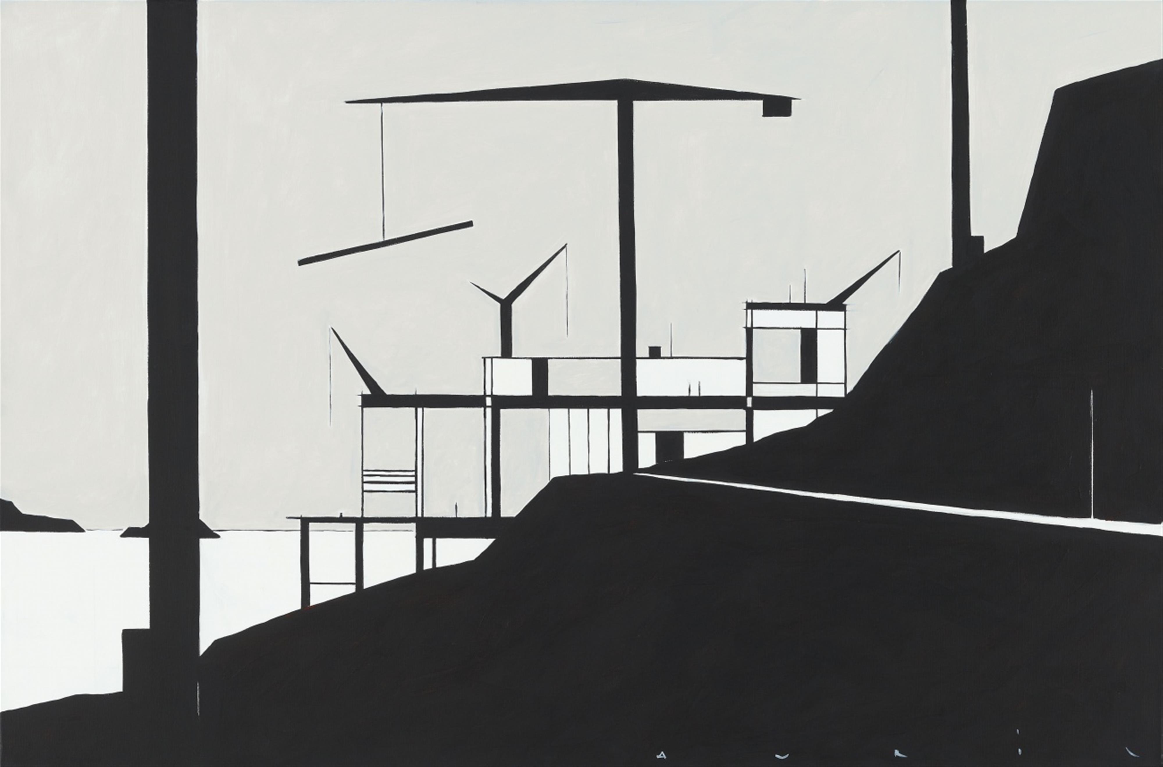 Francois Avril - Ohne Titel (Construction black & white) - image-1