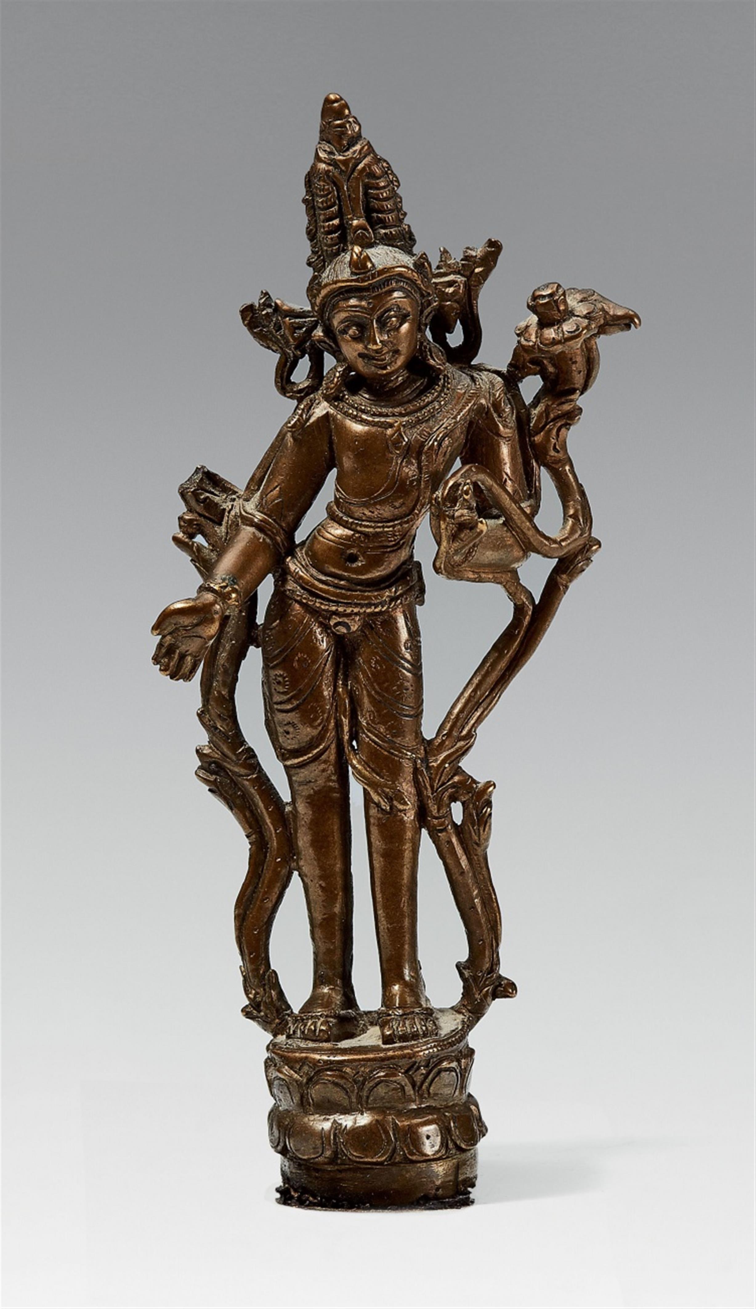 A West Tibetan bronze figure of a bodhisattva. 11th/12th century - image-1