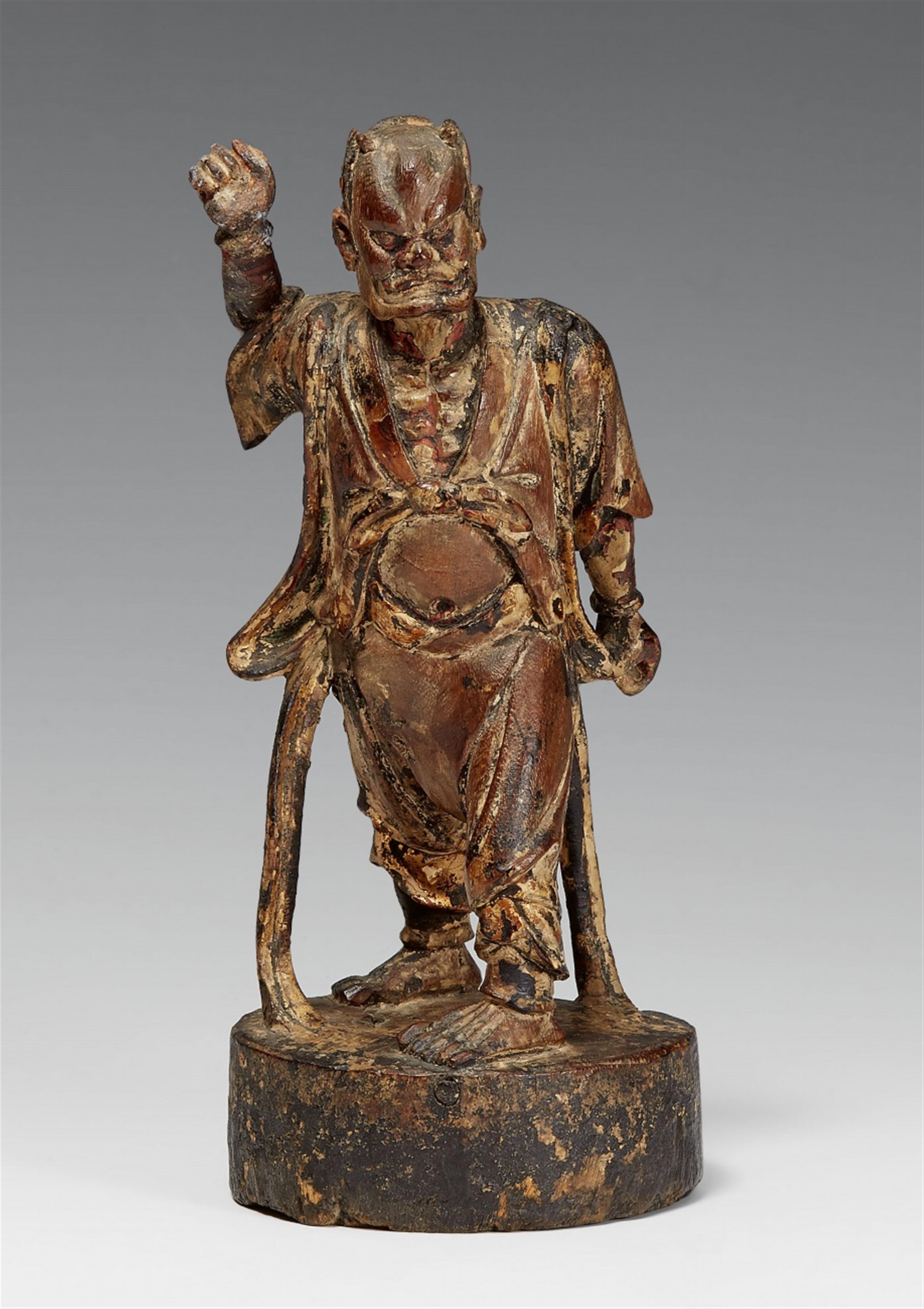 A wood figure of Kuixing. 17th century - image-1