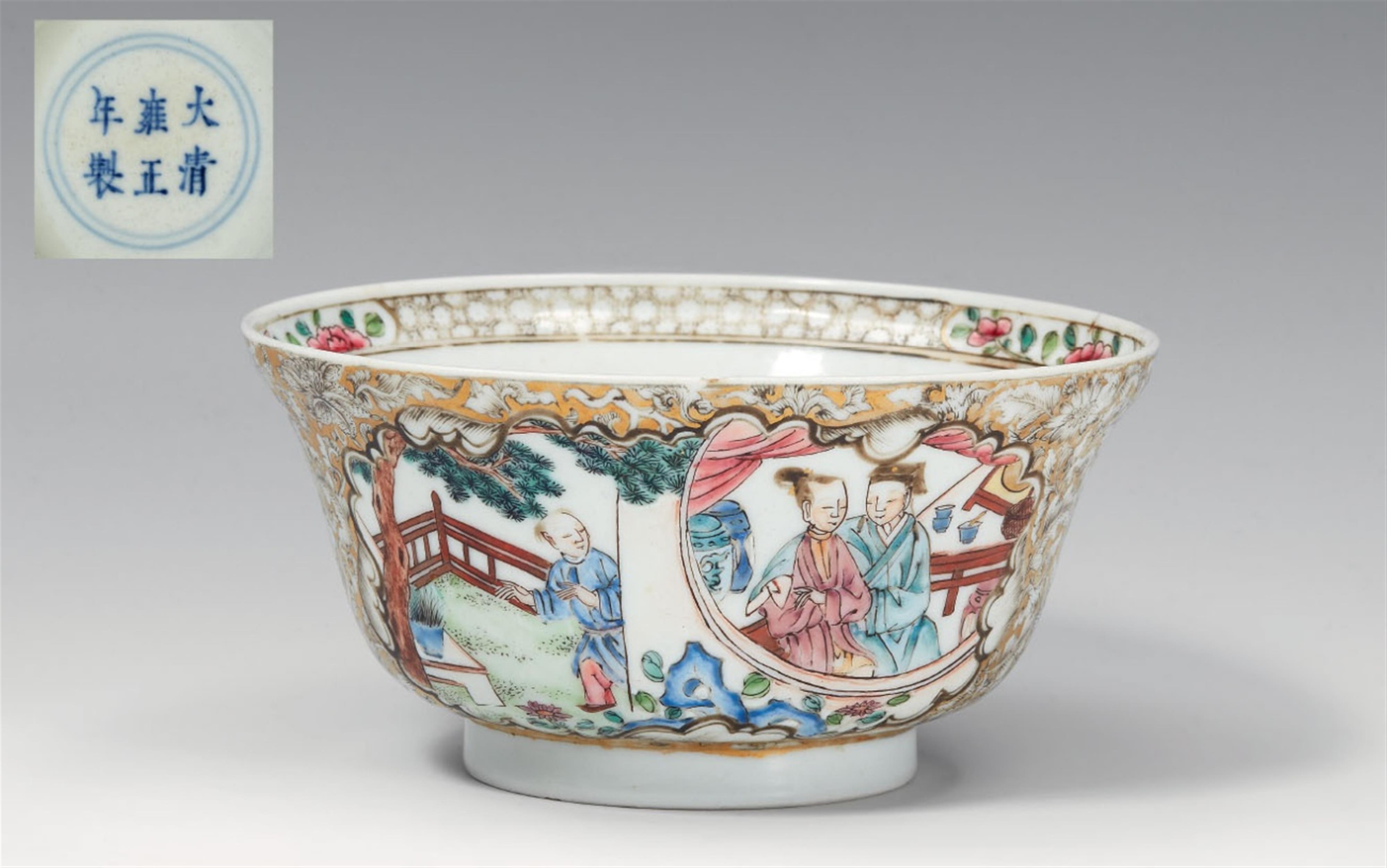 A famillle rose bowl. Yongzheng period (1722-1735) - image-1