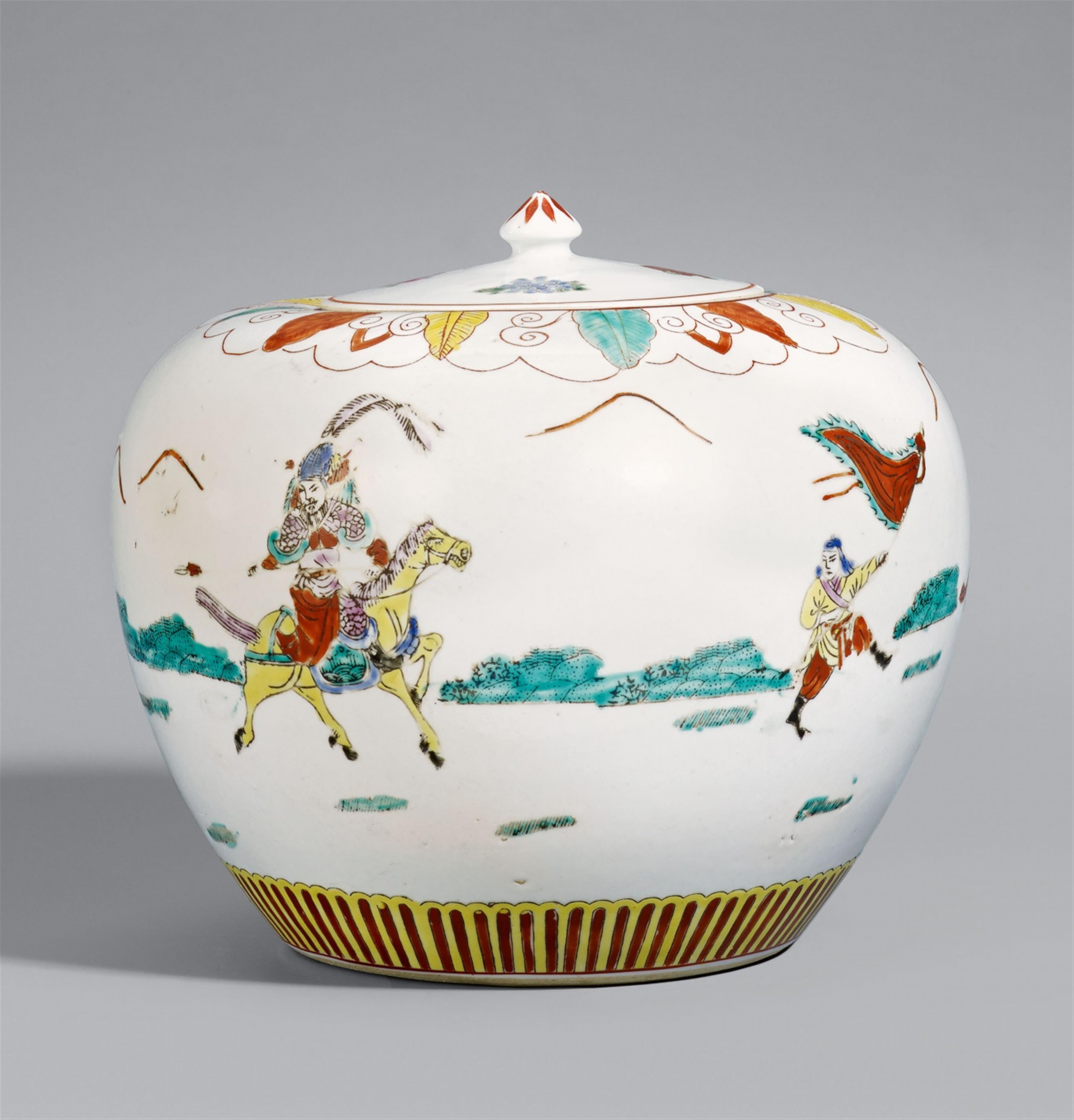 A wucai ginger jar. 20th century - image-1