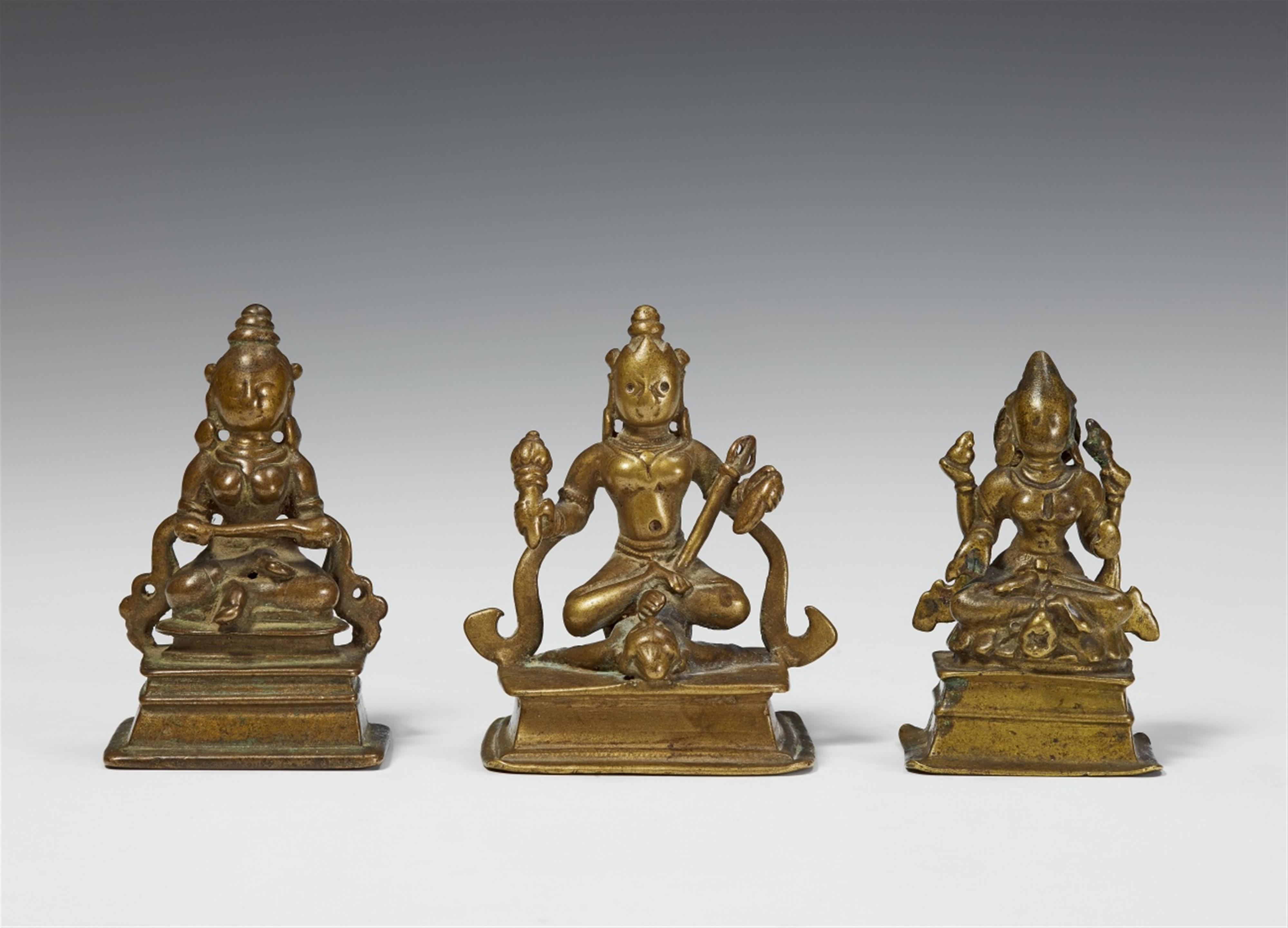 Three Orissa brass figures. 14th/16th century - image-1