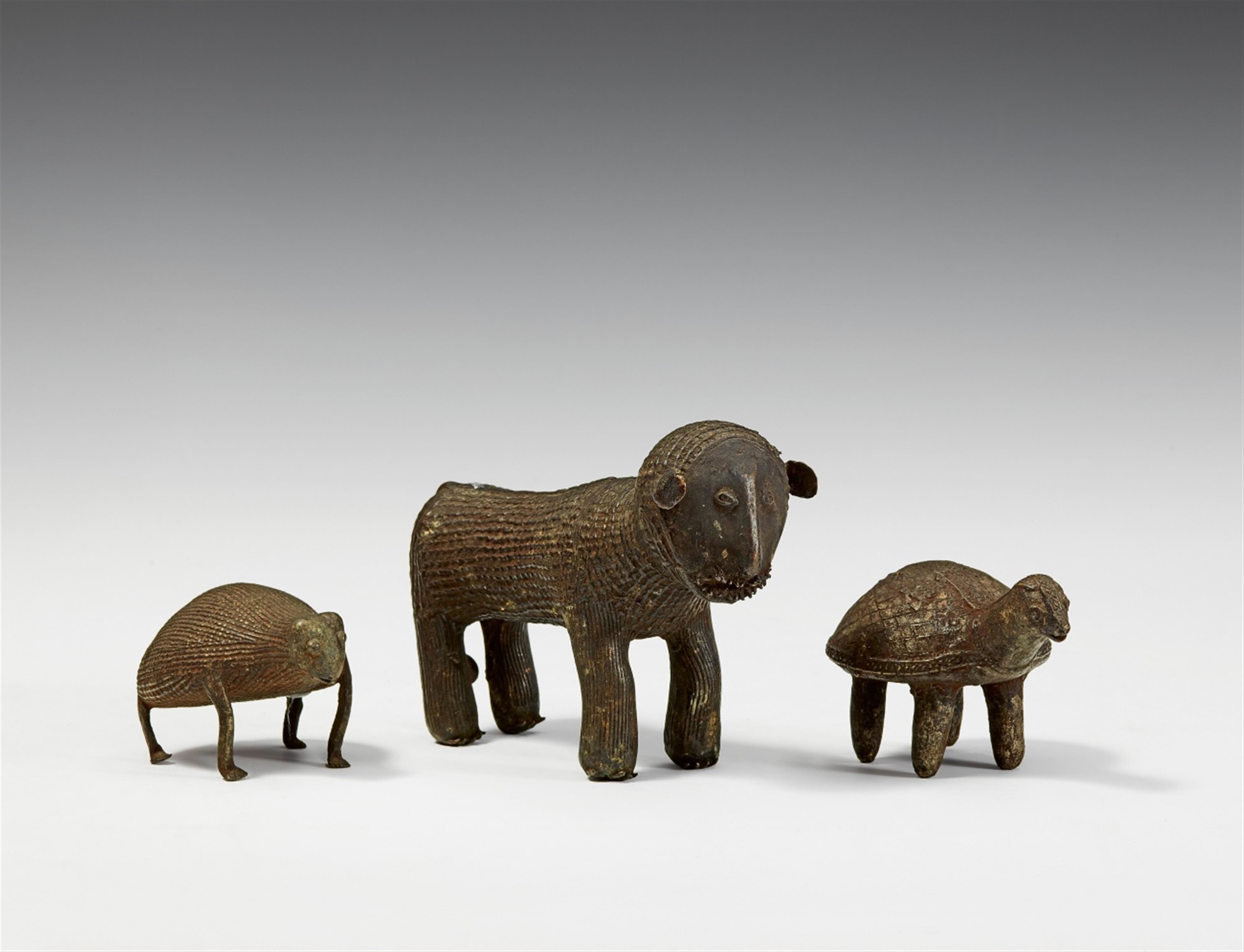 Three Mahlia-Kondh tribe copper alloy animals. Orissa/Andhra Pradesh border region. 20th century - image-1