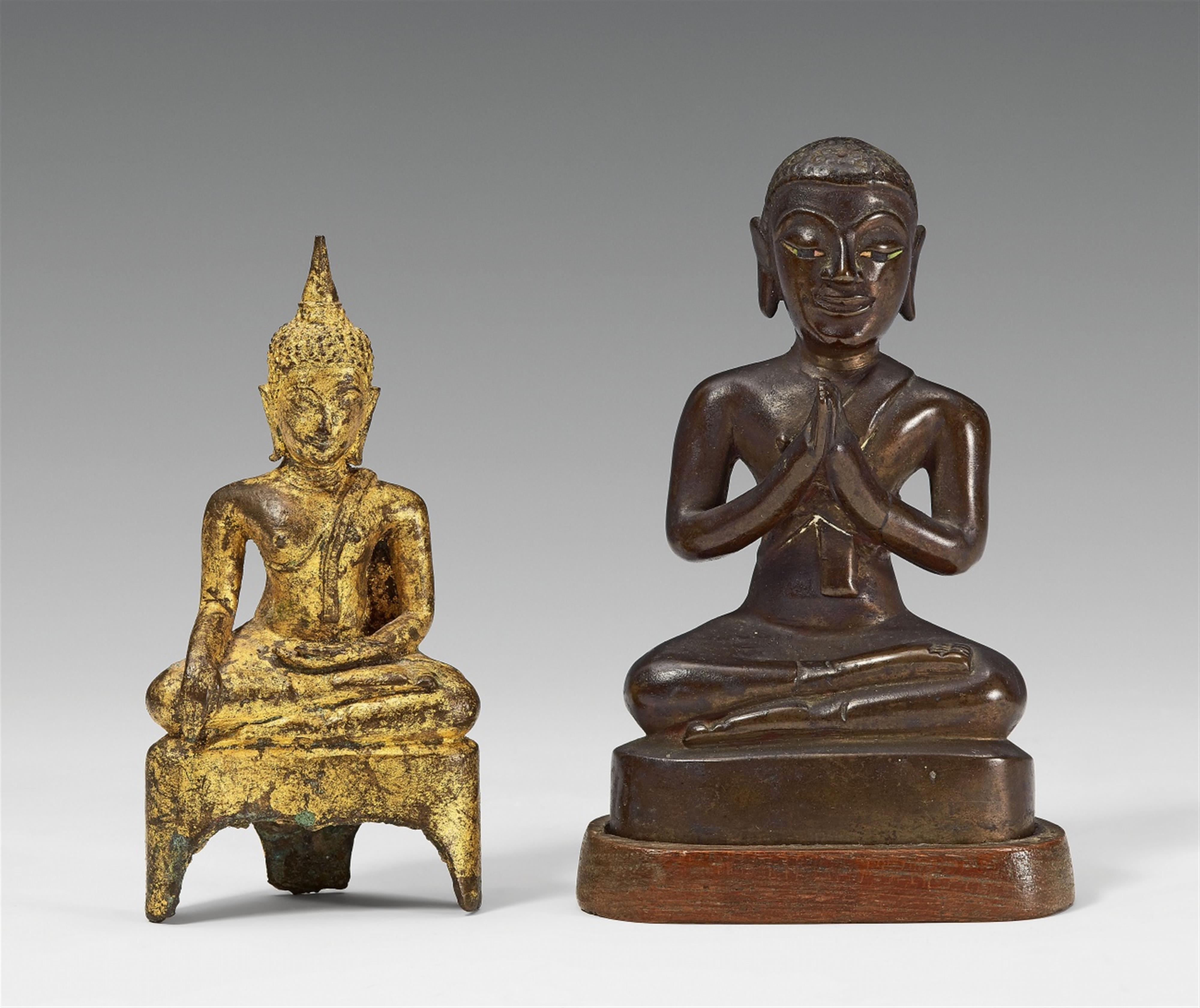 Two bronze figures. Thailand and Laos. 19th century - image-1