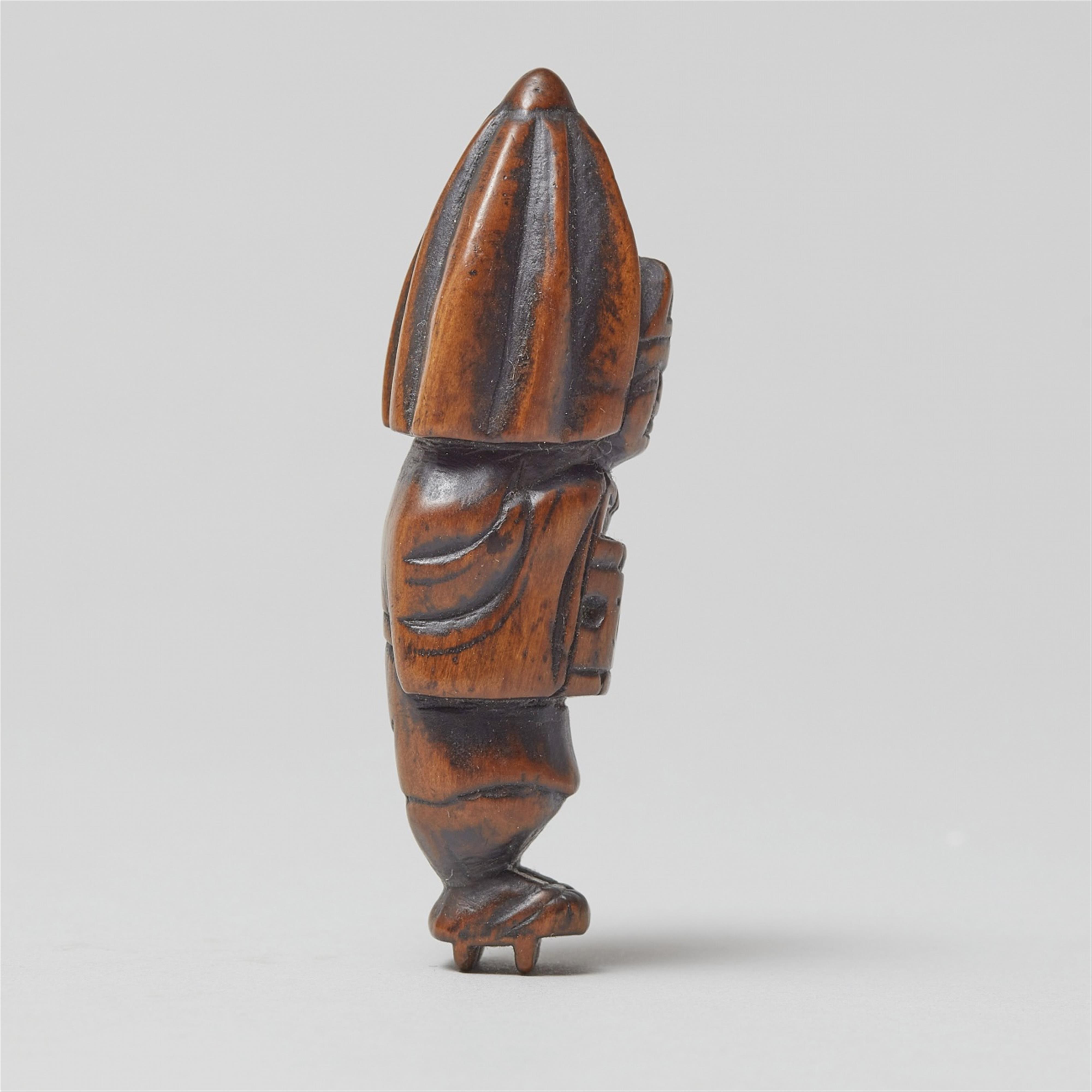 Three boxwood netsuke. 19th century - image-2