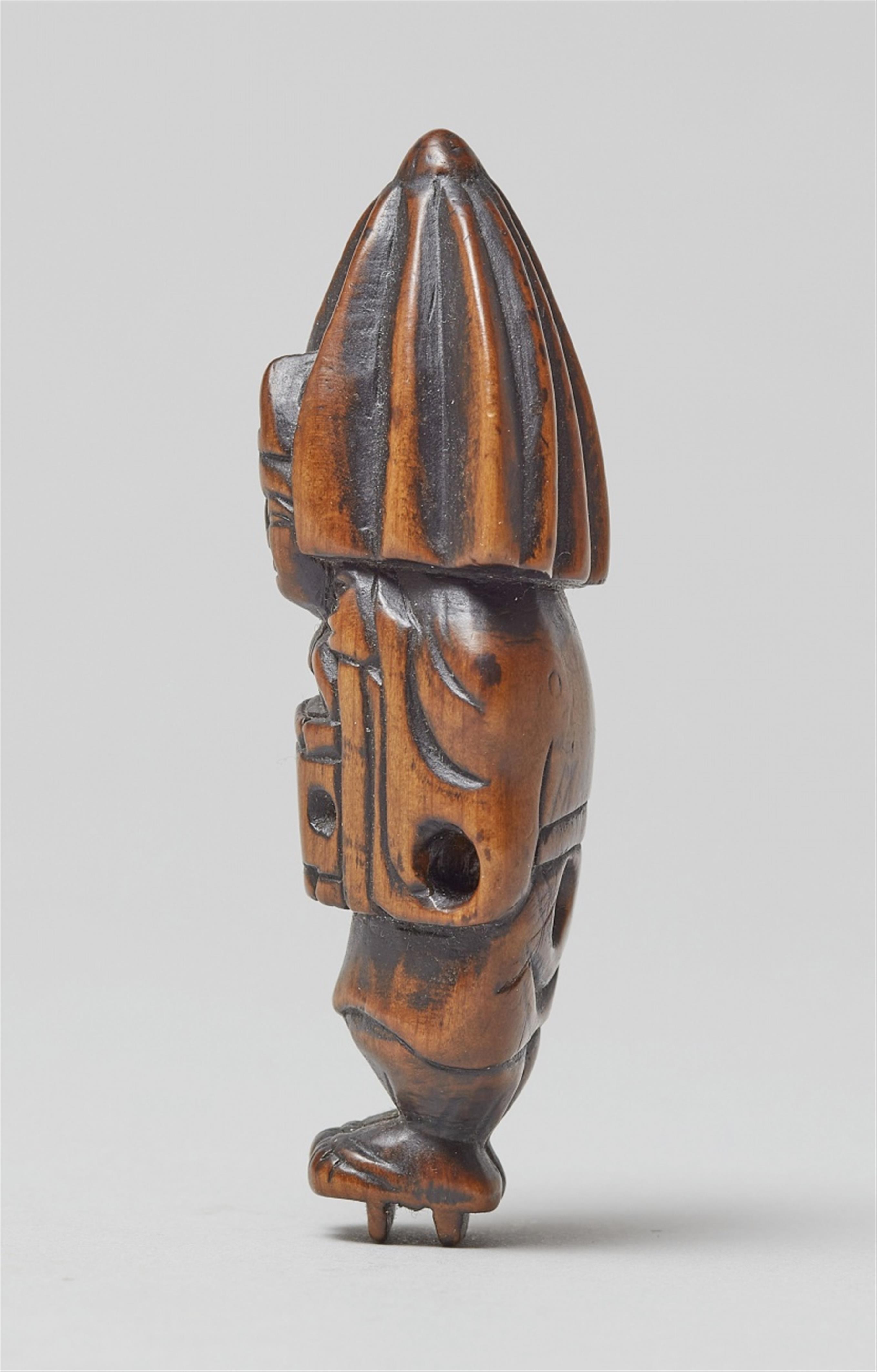 Three boxwood netsuke. 19th century - image-4