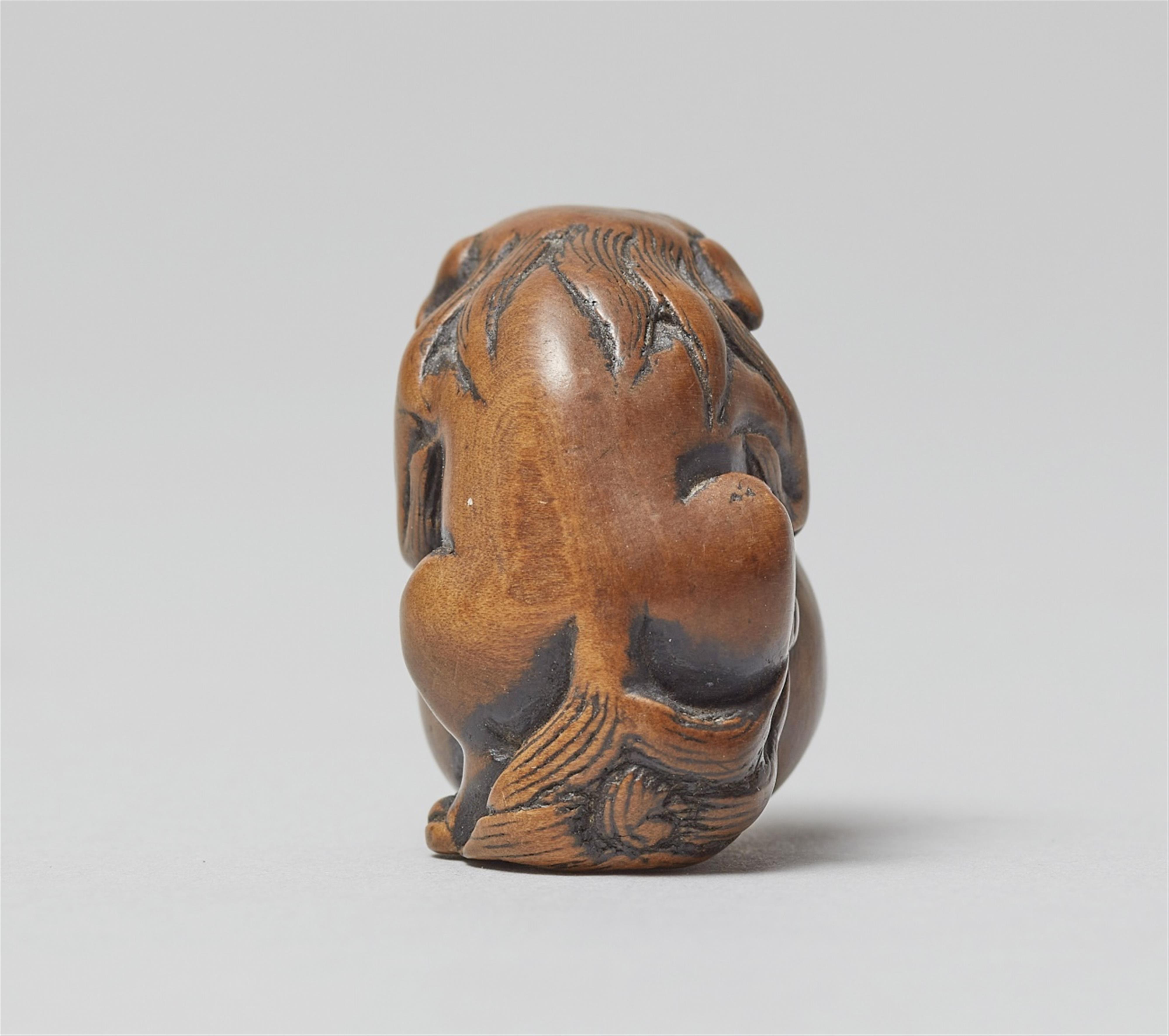 Three boxwood netsuke. 19th century - image-11