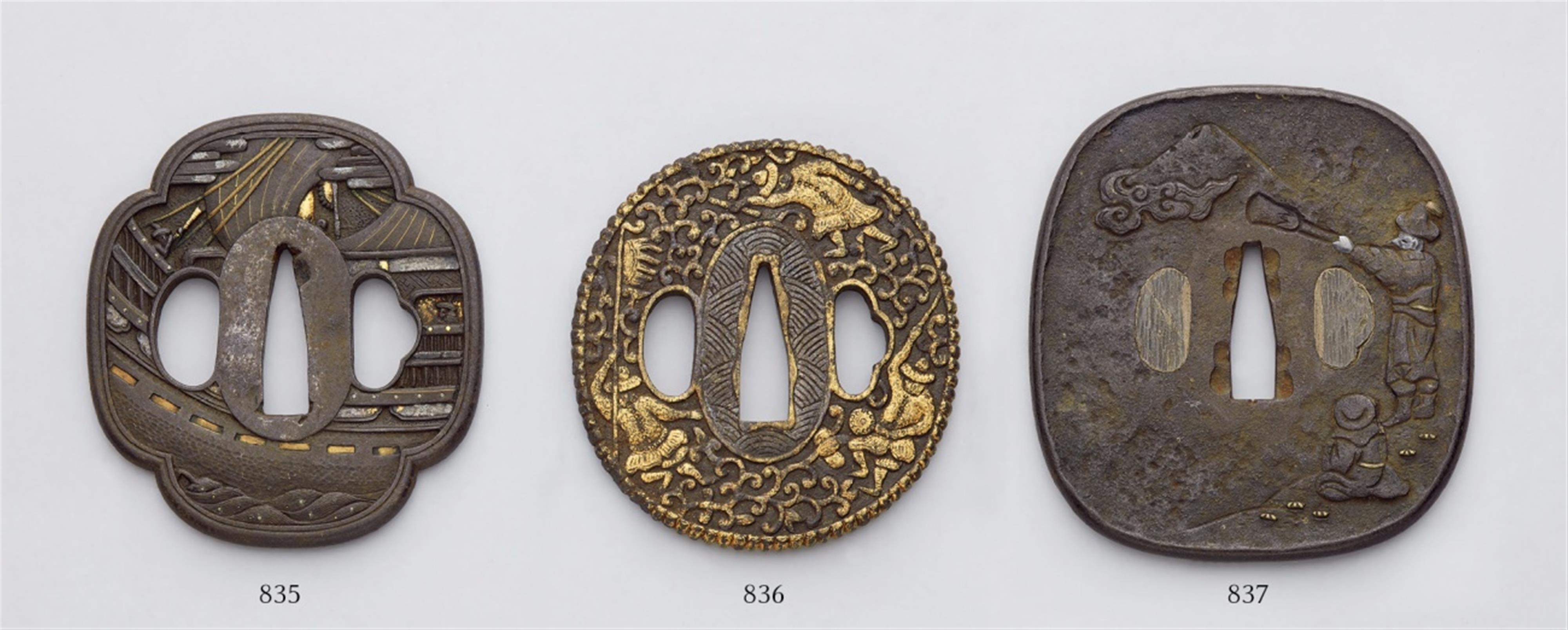 An iron tsuba. 18th/19th century - image-1