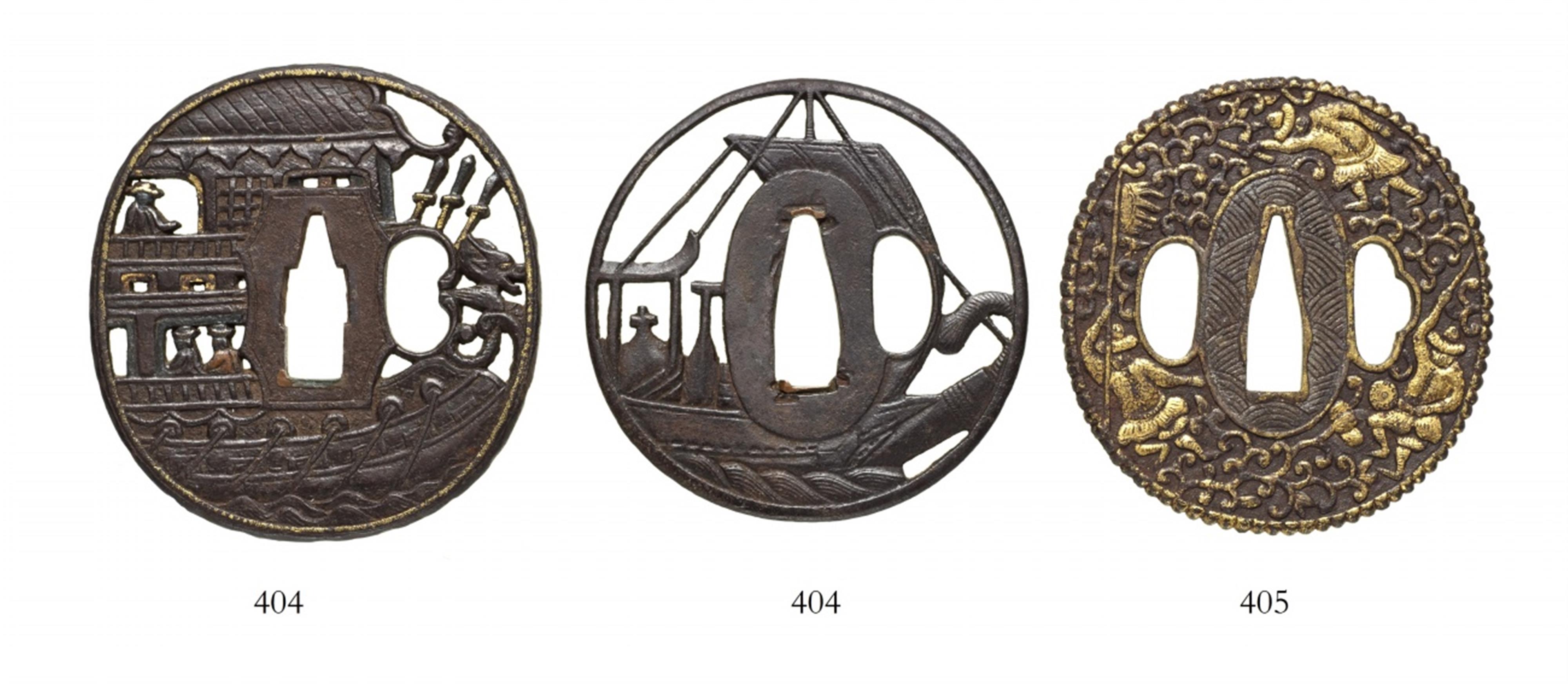 A Nanban iron tsuba. 17th/18th century - image-1