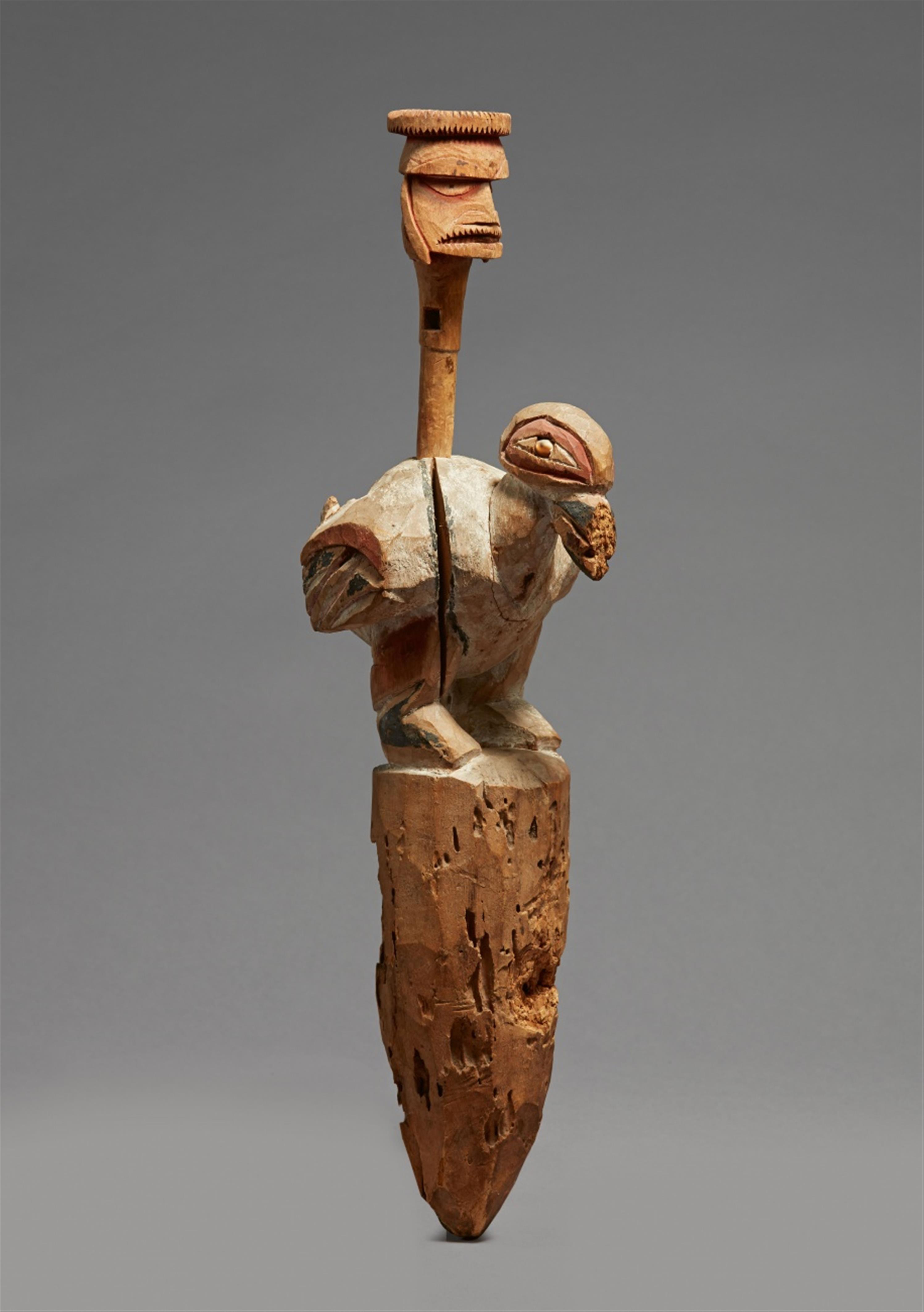 NEW IRELAND MALAGAN CARVING - image-1