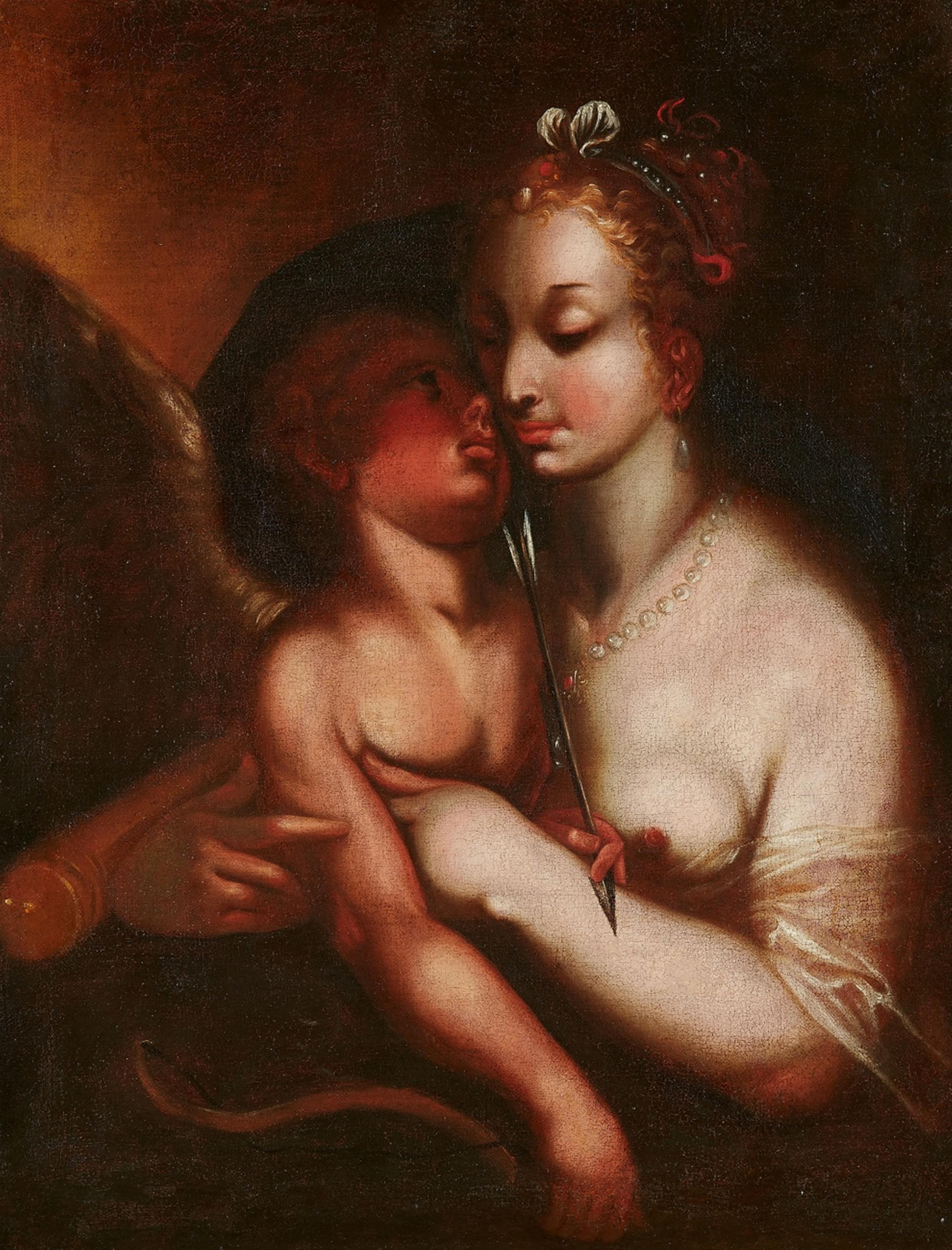 Prager Schule Anfang des 17. Jahrhunderts - Venus und Amor - image-1