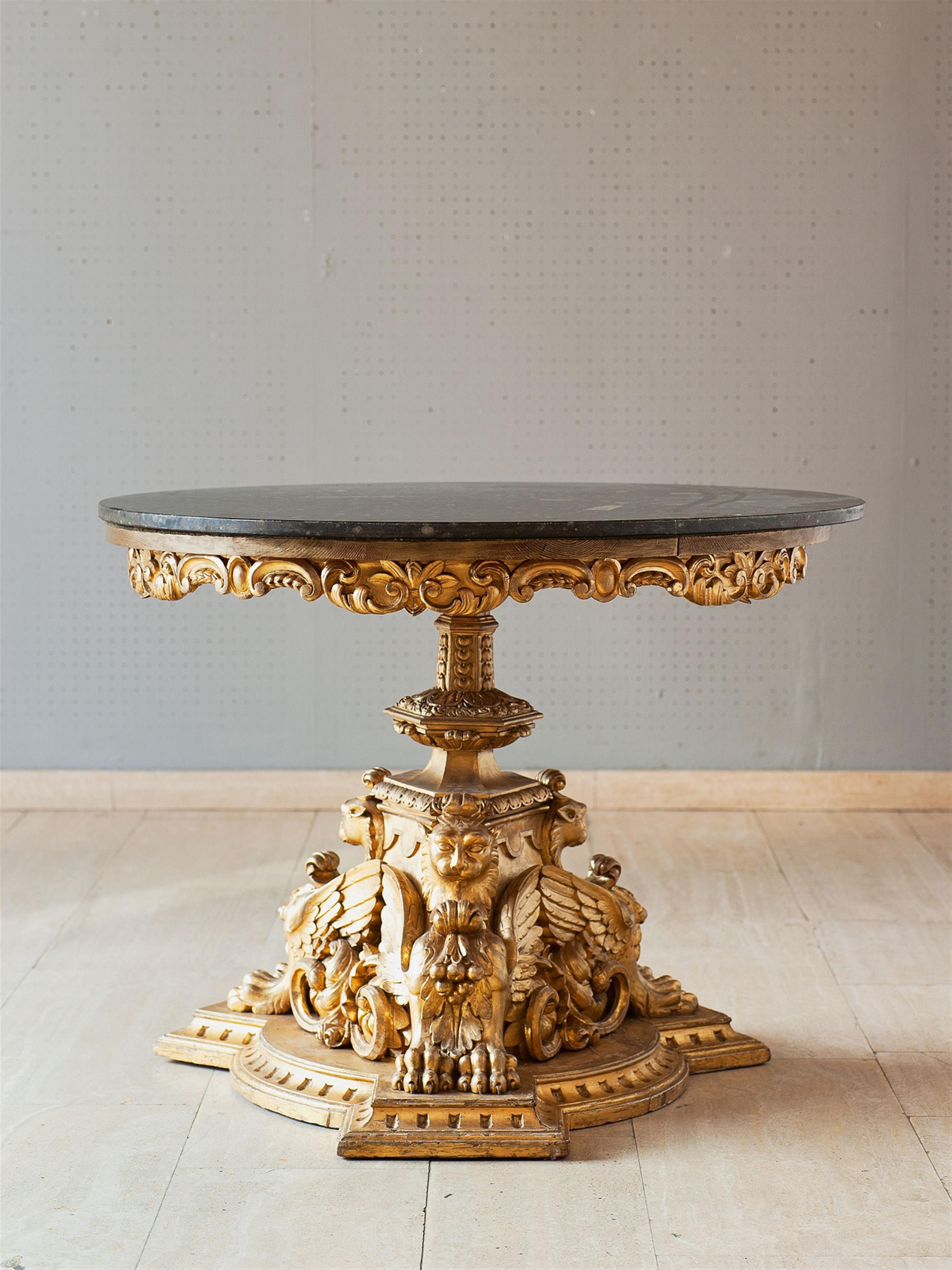 An Italian carved giltwood table from the Alte Palais - image-3