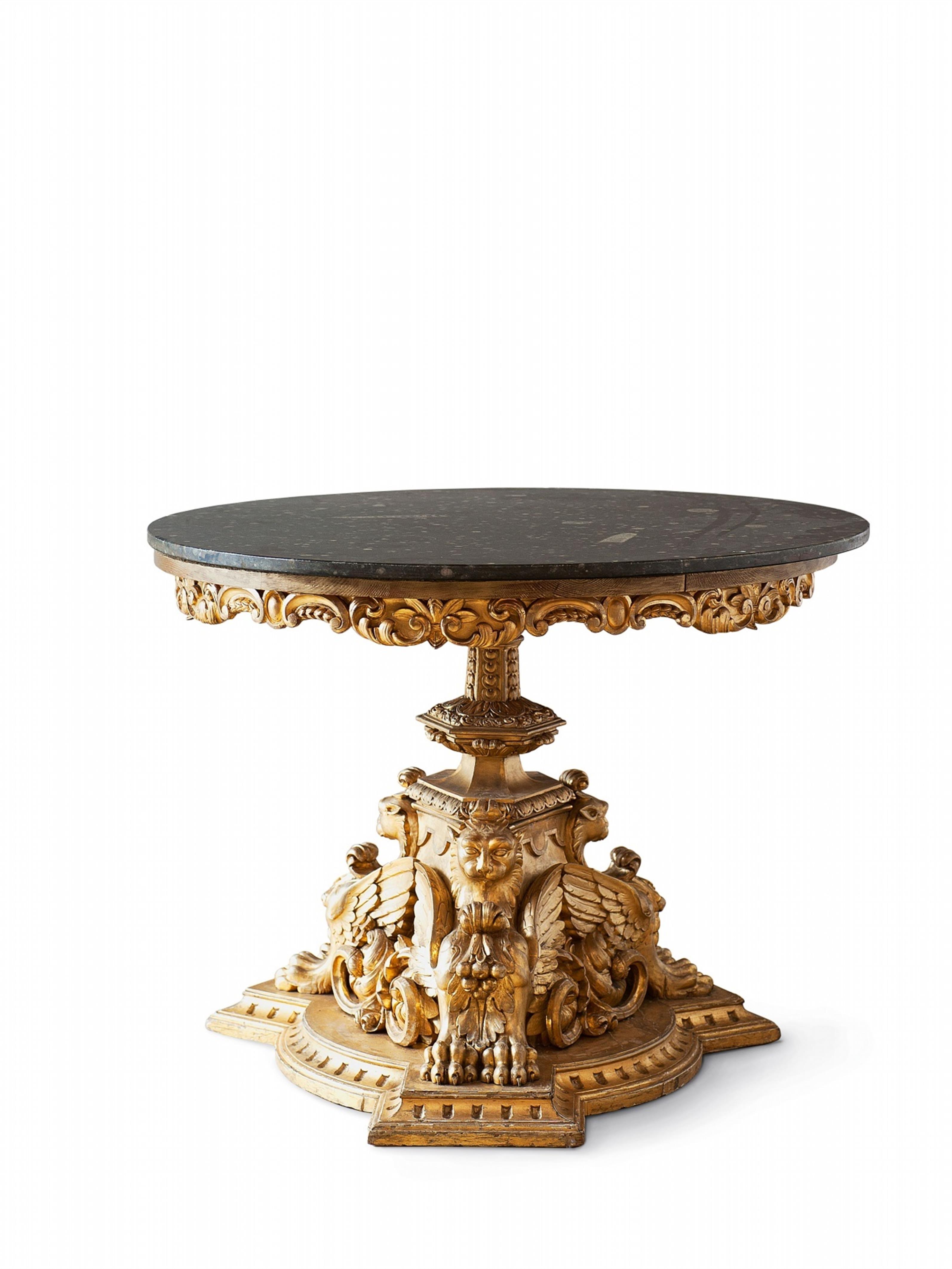 An Italian carved giltwood table from the Alte Palais - image-1