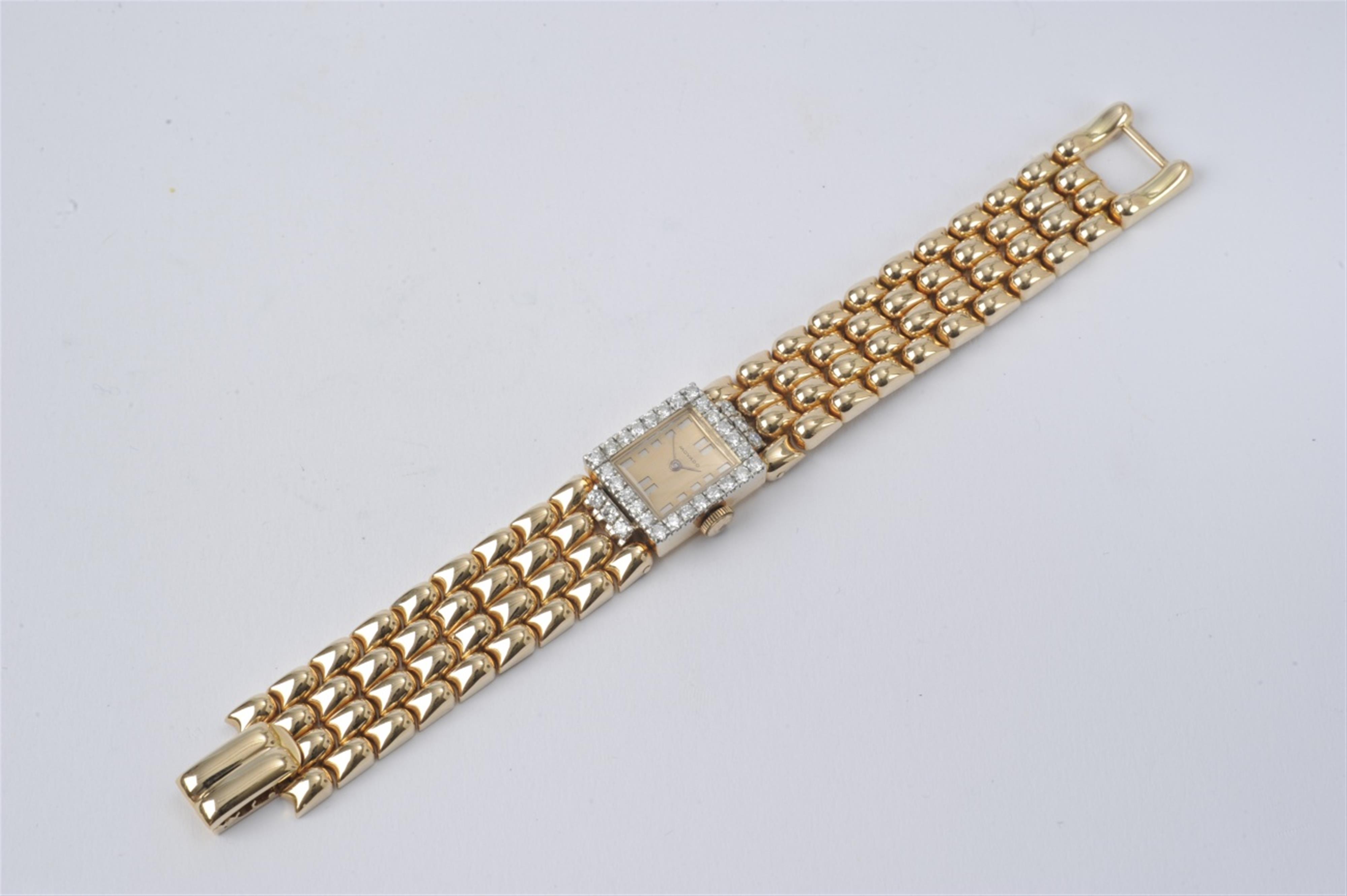 An 18k red gold retro style cocktail watch - image-1