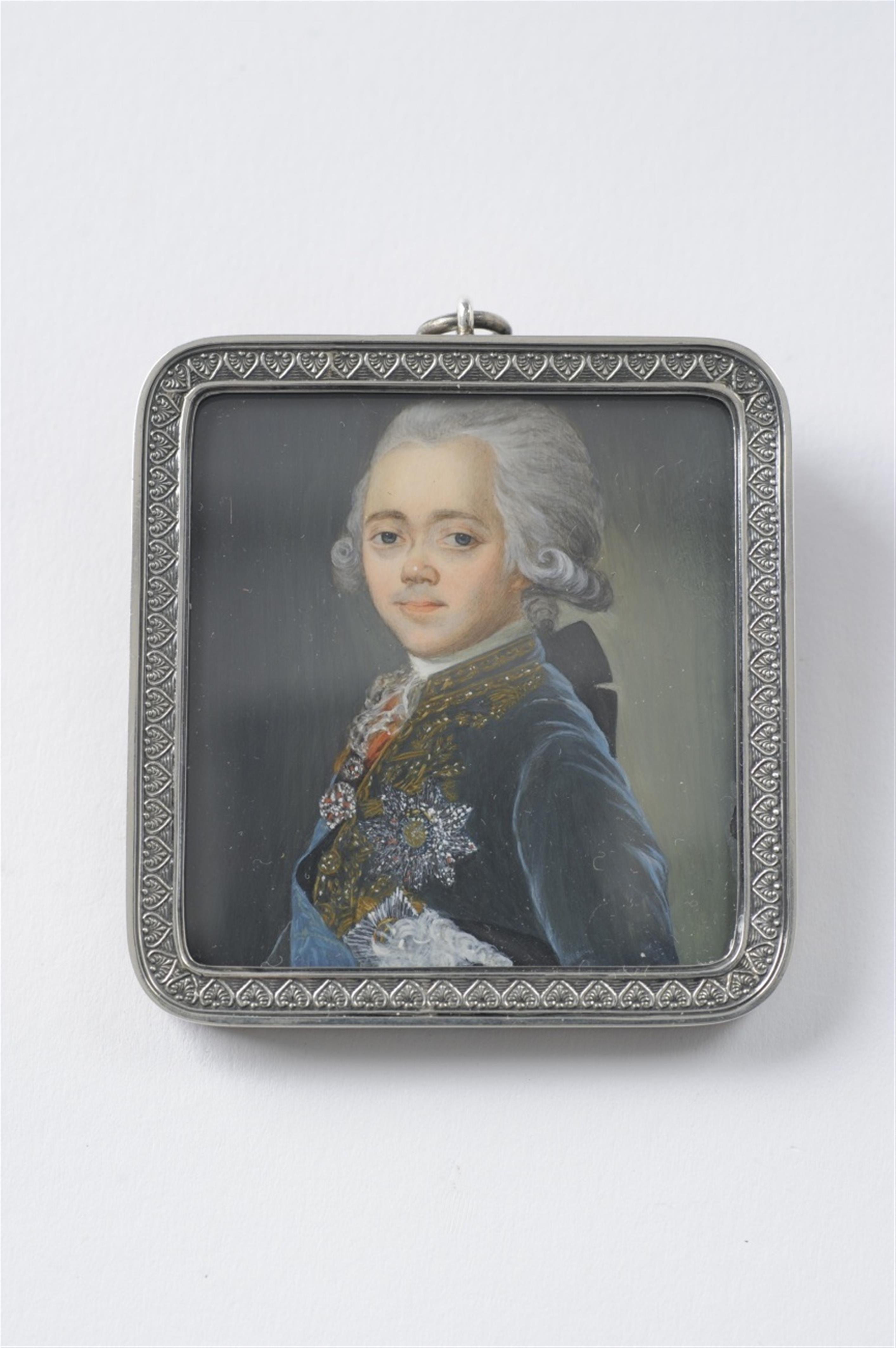 A portrait miniature of Grand Prince Paul I of Russia - image-1