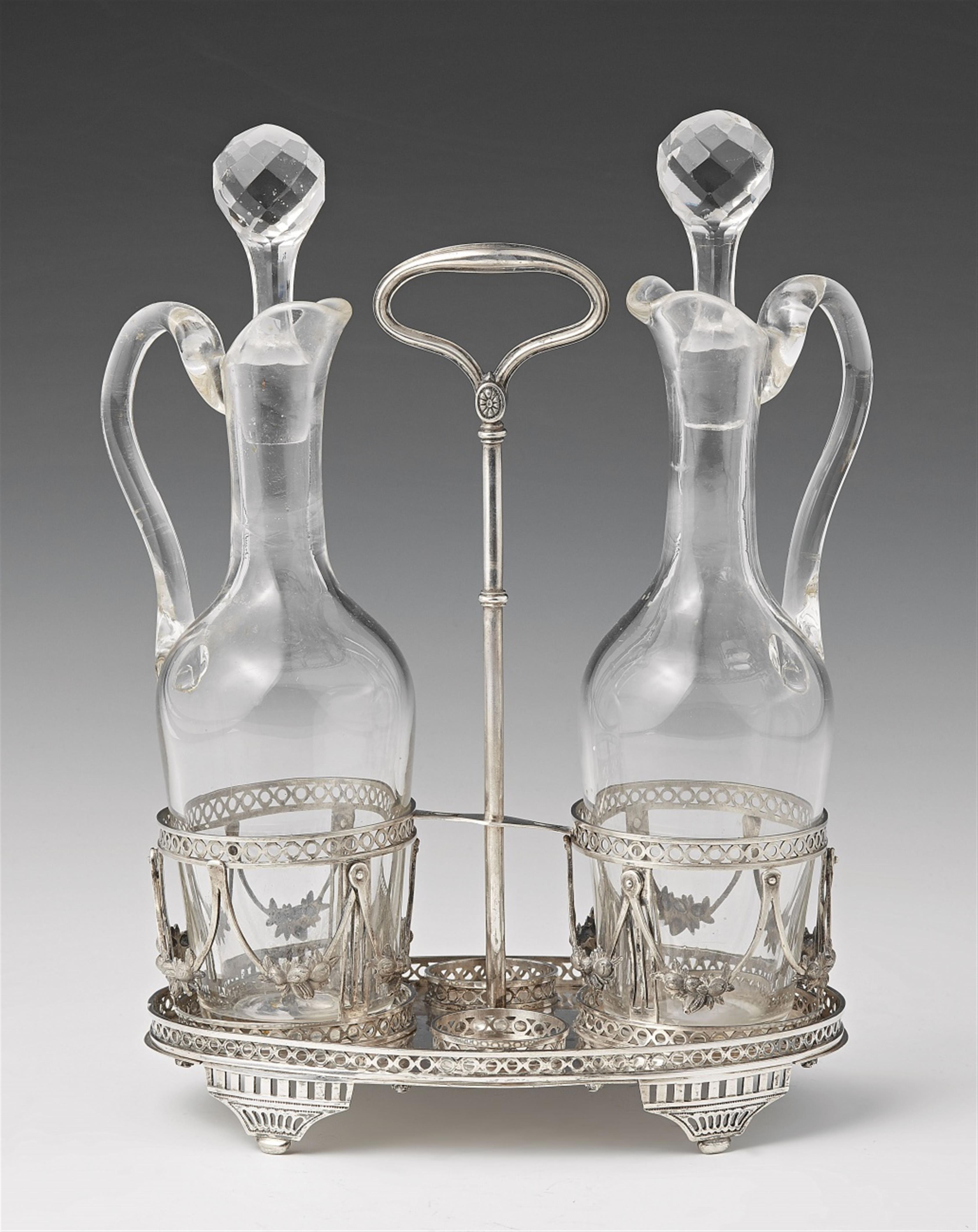 A Cologne silver cruet set - image-1