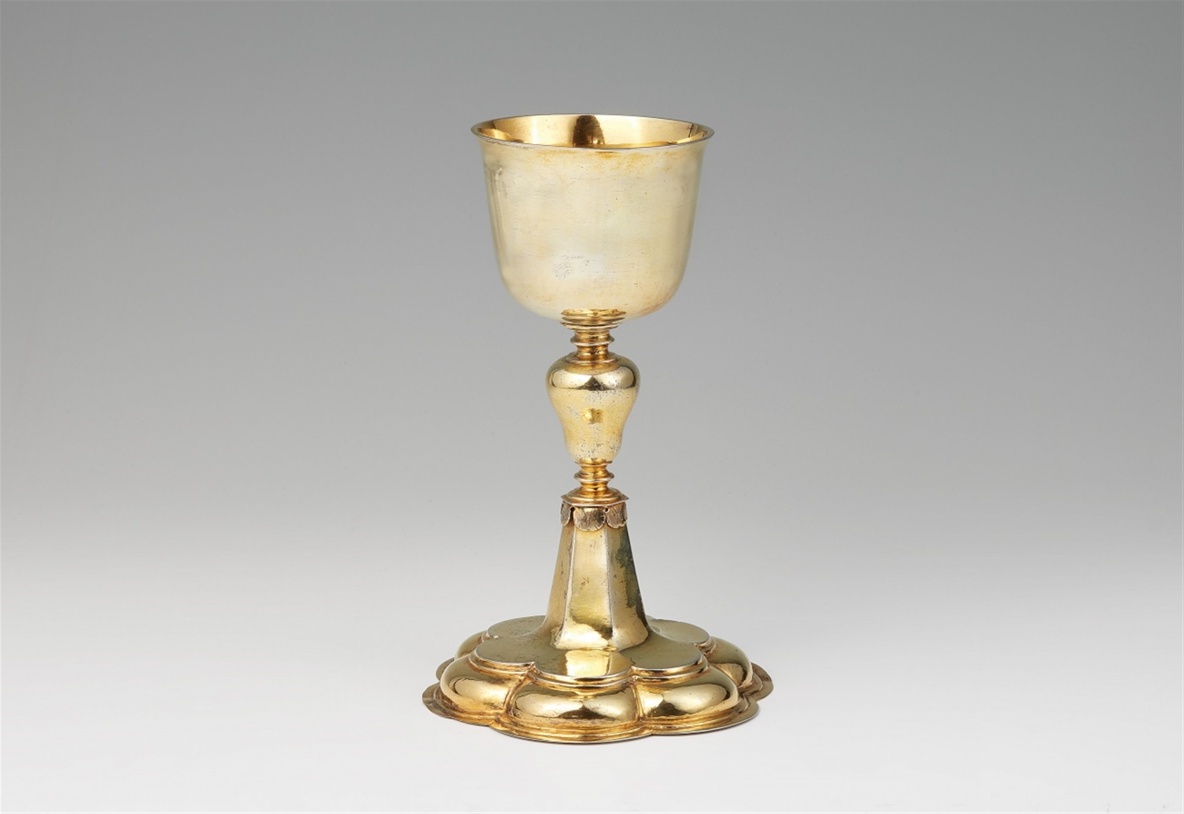 A Baroque silver gilt communion chalice - image-3