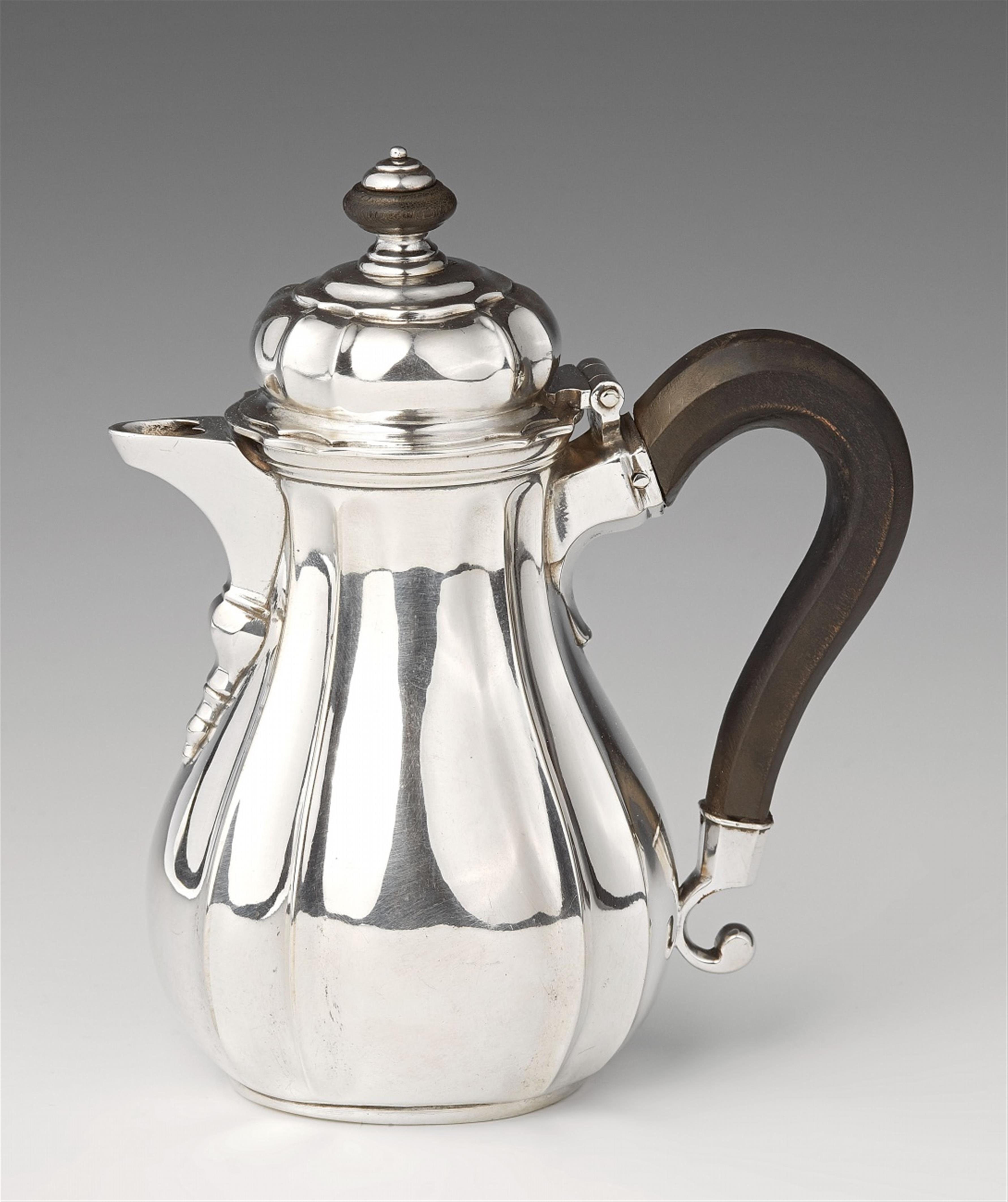 A silver hot milk jug - image-1