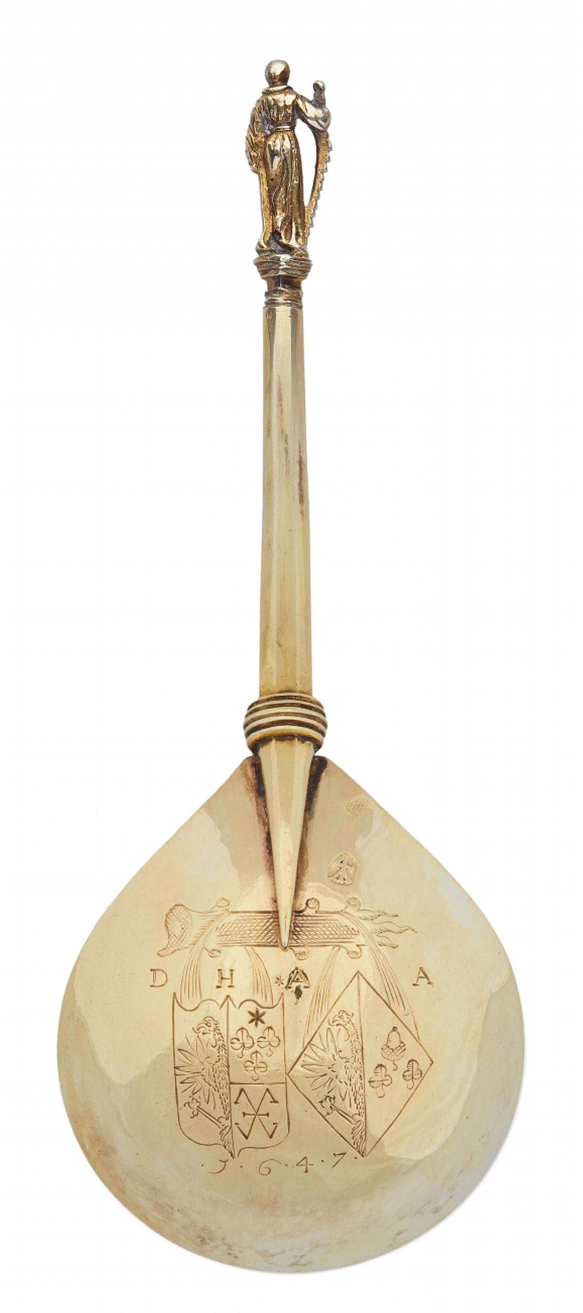 A Friesian silver gilt apostle spoon - image-3