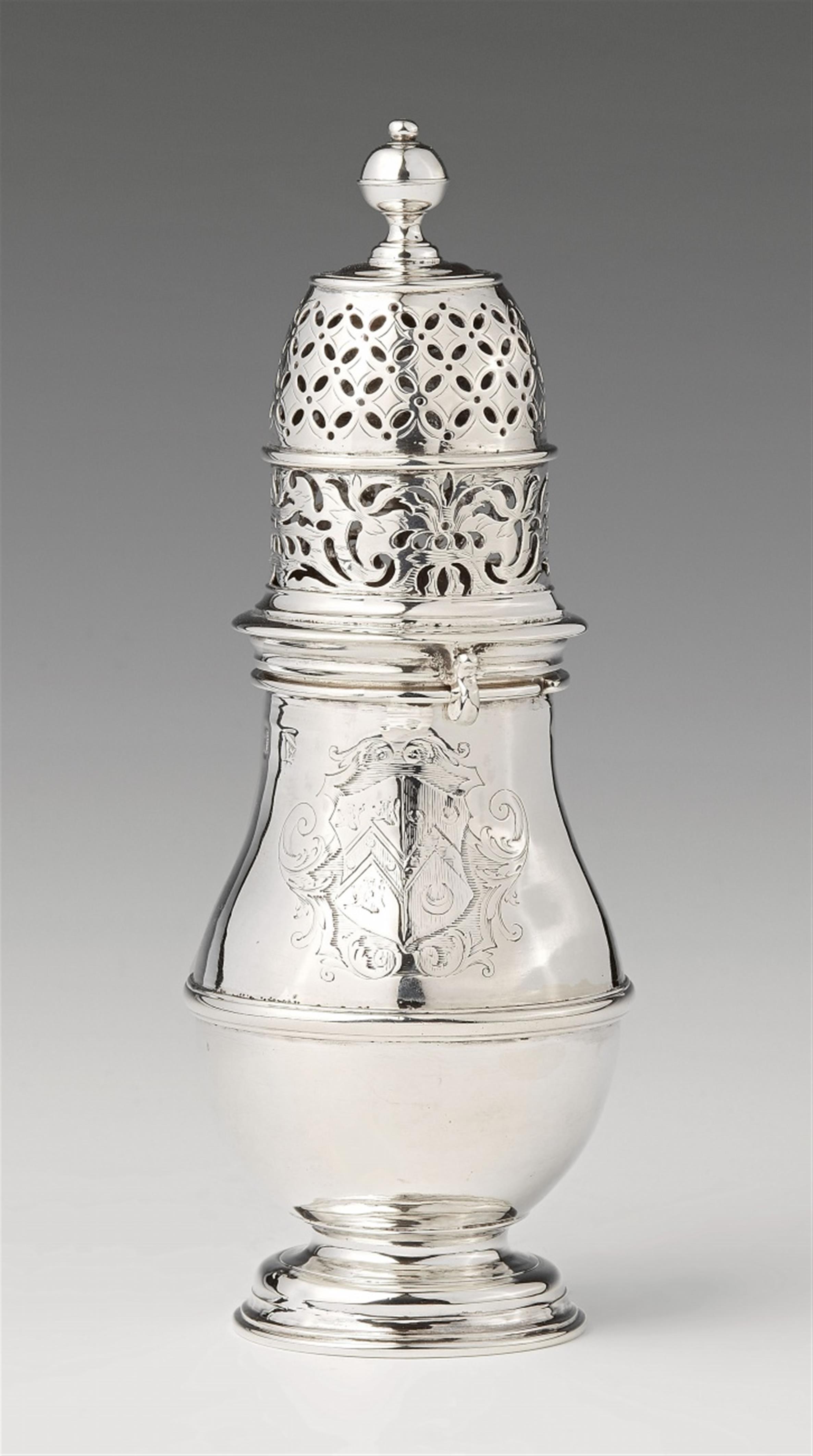 A Queen Anne London silver caster - image-1