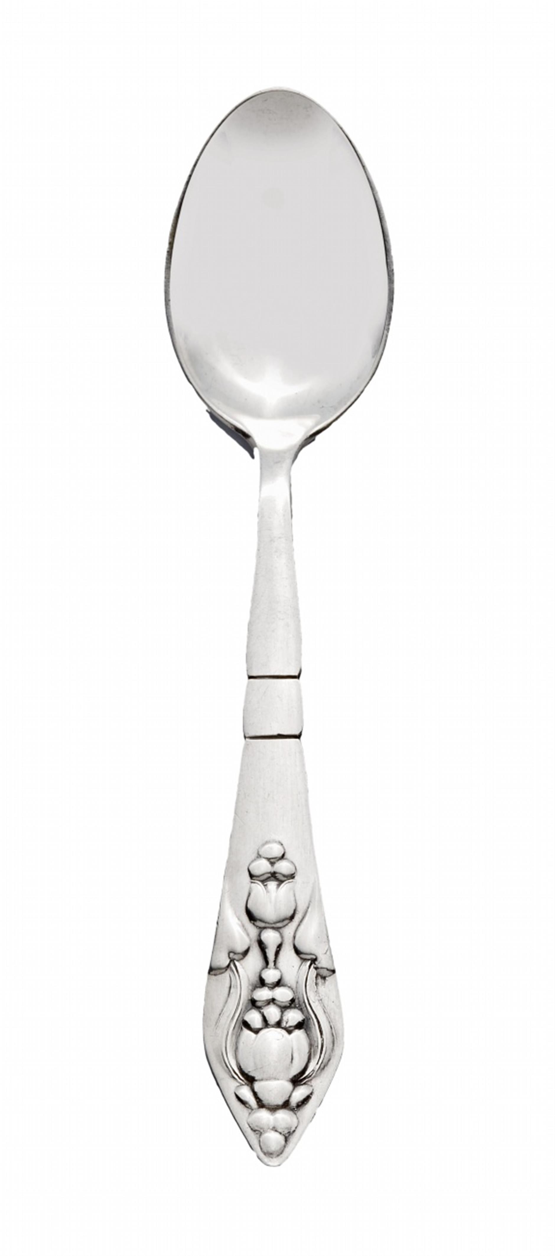 An early Copenhagen silver spoon set, no. 2 - image-2