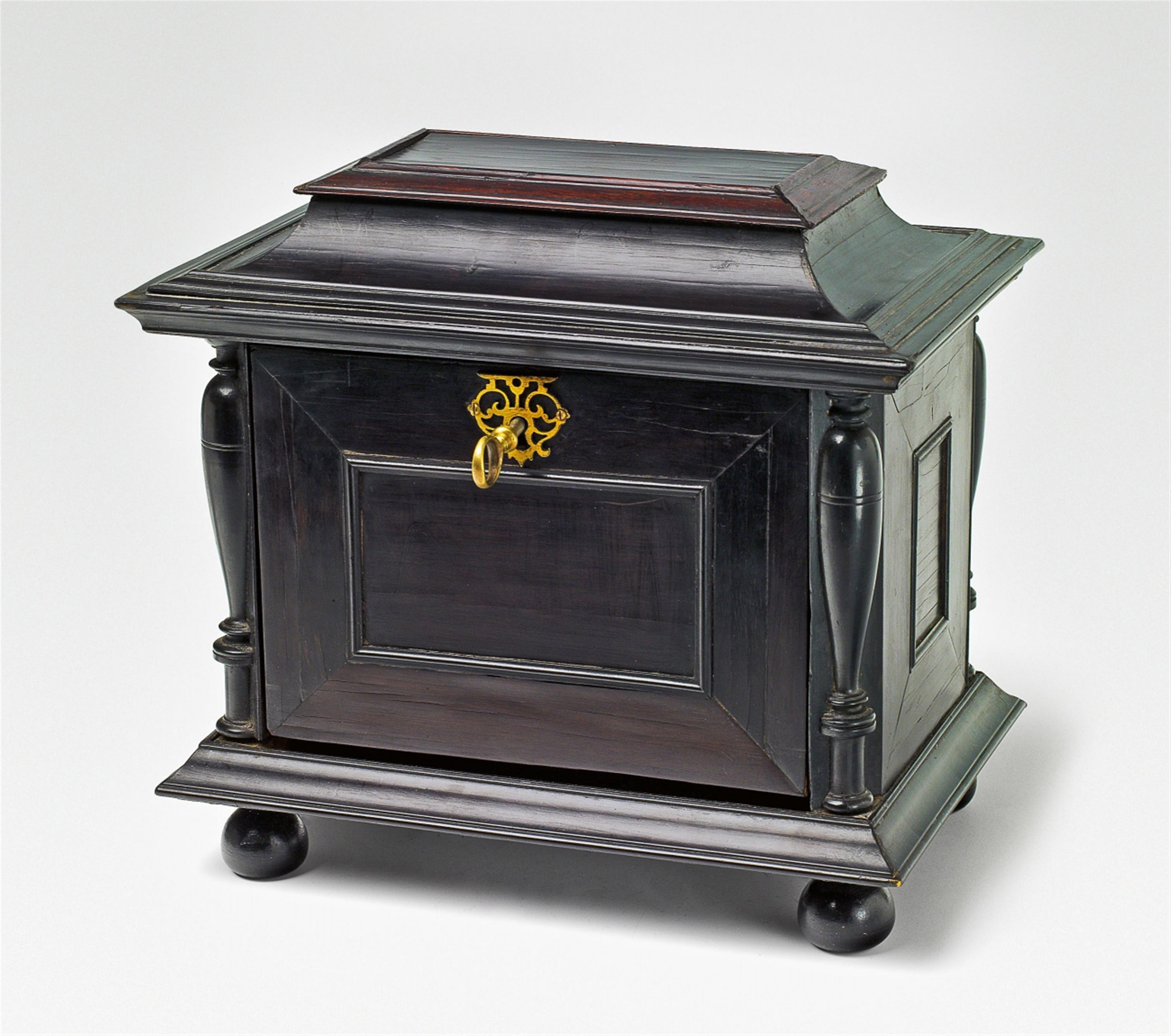 A small Anvers brass-mounted ebony cabinet - image-3