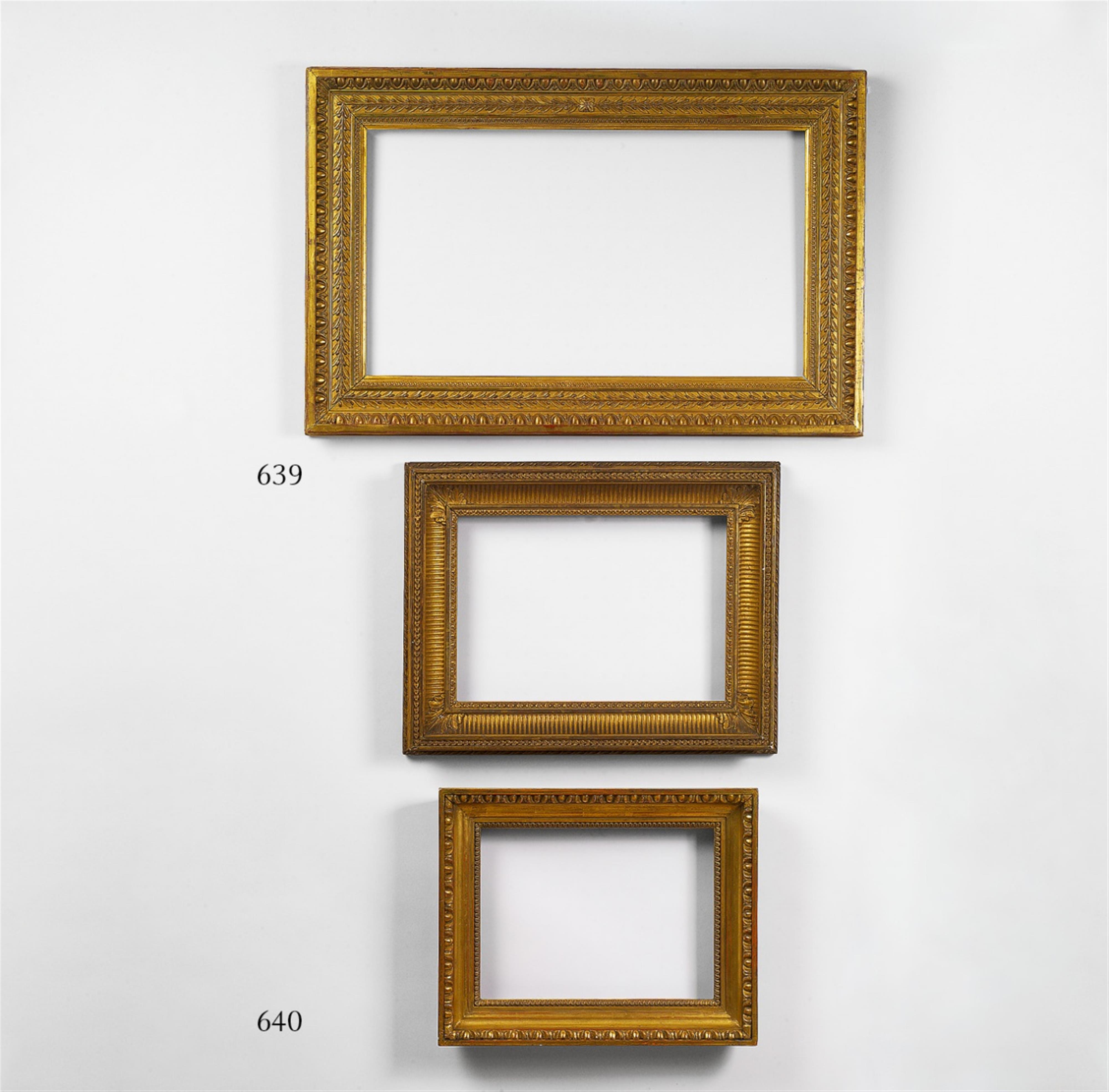 A German late Neoclassical gilt softwood frame - image-1