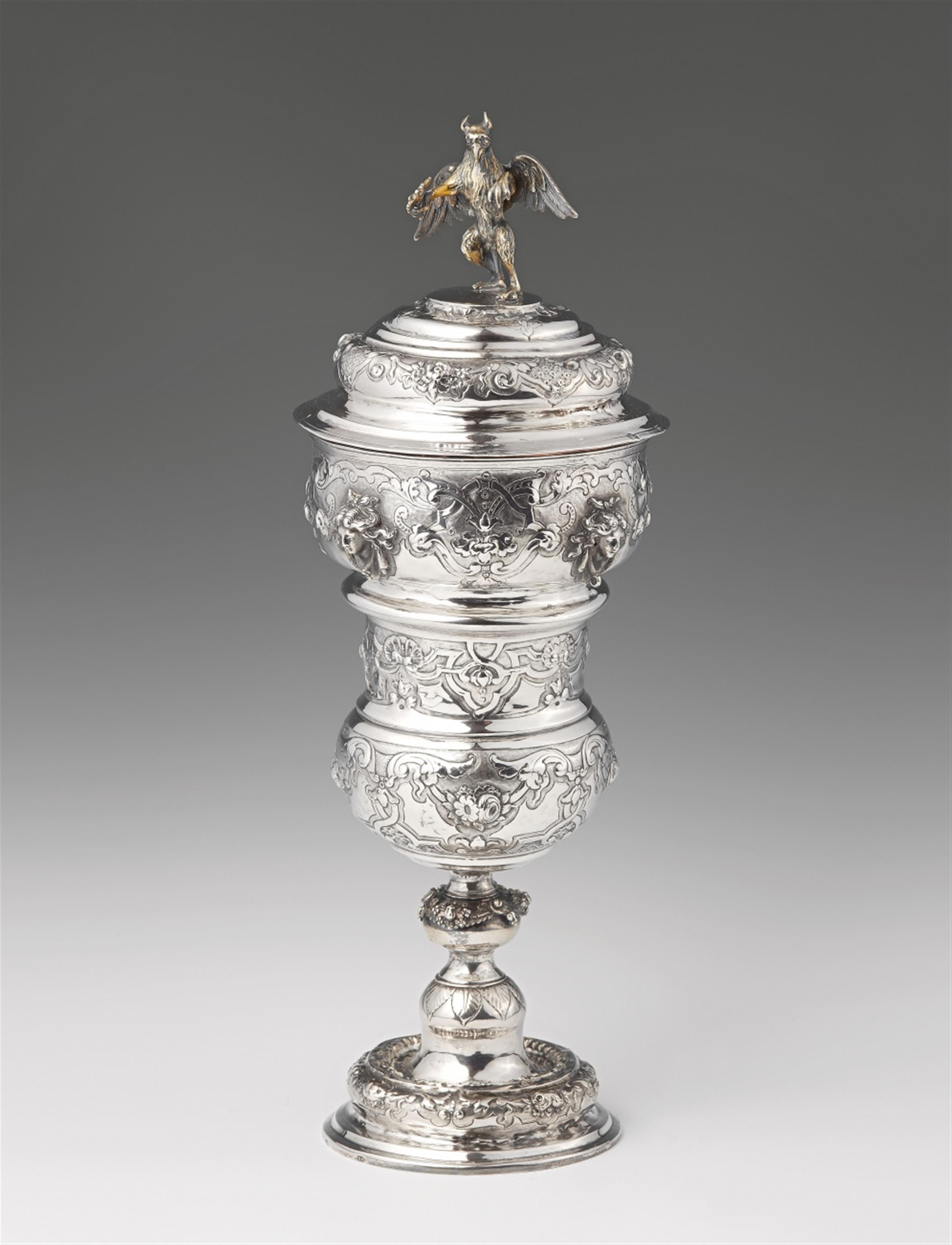 A Munich silver gilt goblet made for the health fund of the Munich locksmith's guild - image-1