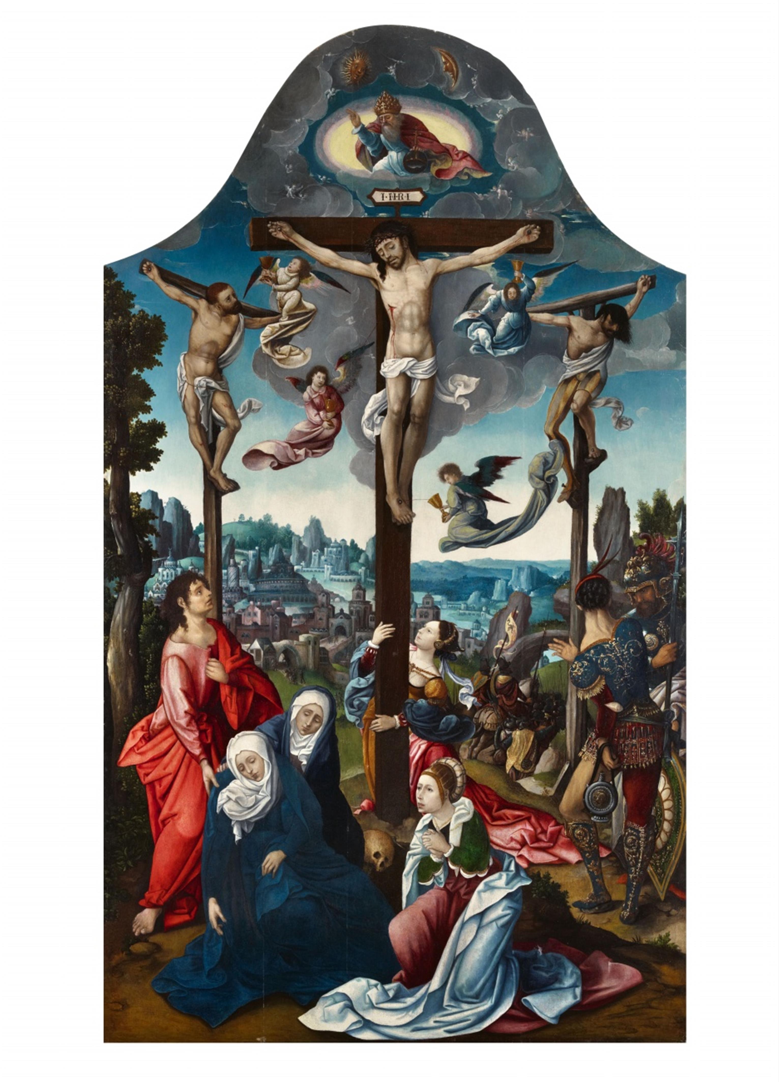 Antwerp School, mid-16th century - The Crucifixion - image-1