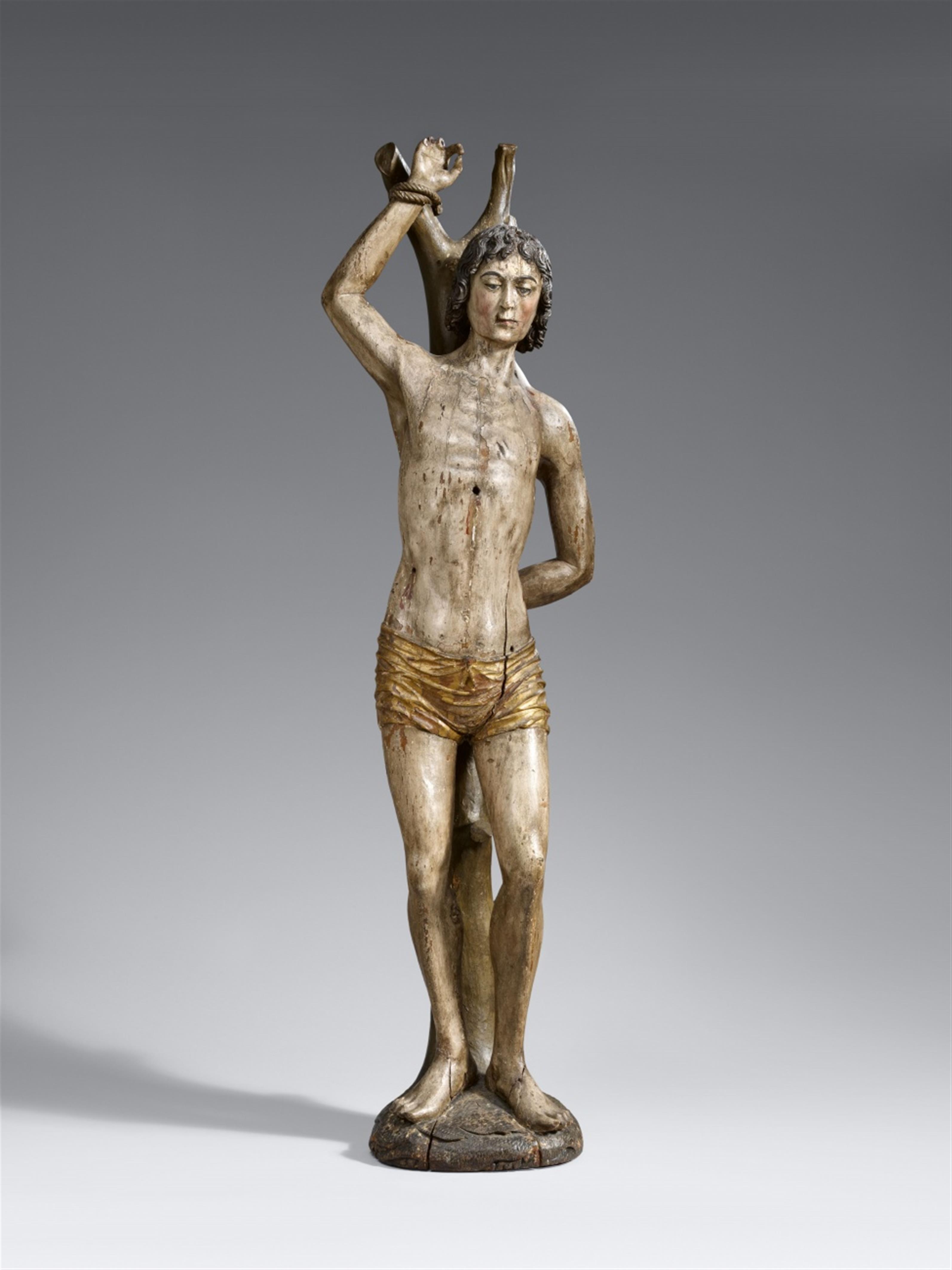 Brabant, circa 1500/1510 - A Brabantine carved oak figure of St. Sebastian, circa 1500/1510 - image-1