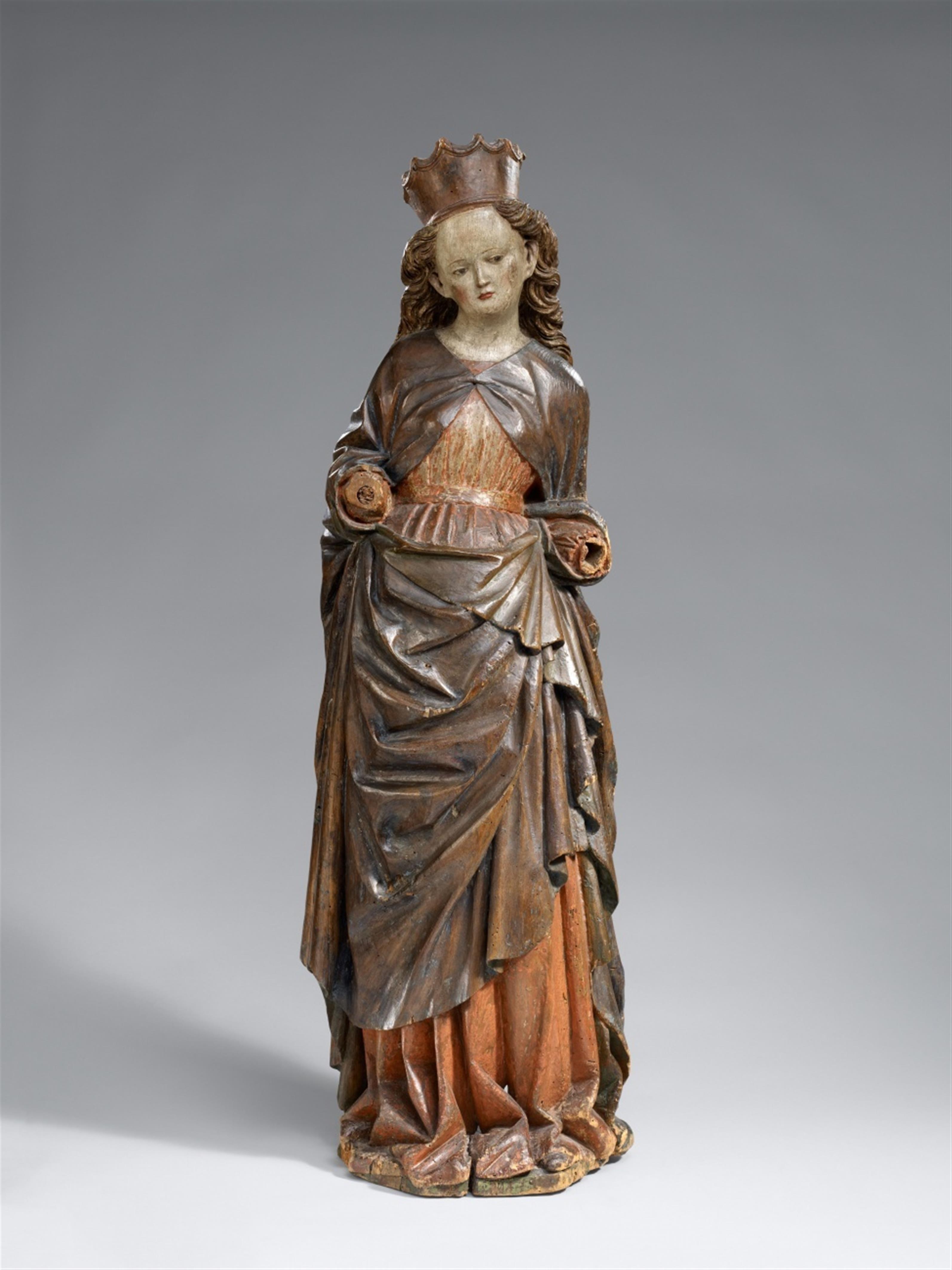 Hans Strigel the Elder - A limewood figure of a female Saint by Hans Strigel the Elder - image-1