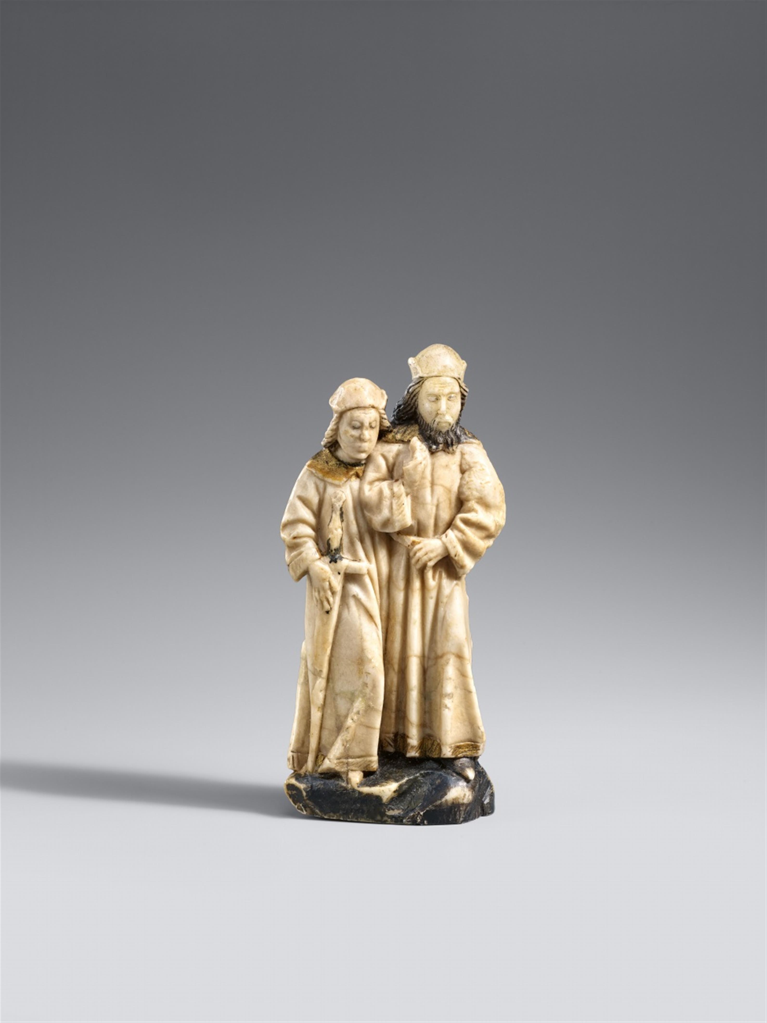 Southern Netherlands, mid-15th century - A mid-15th century South Netherlandish carved alabaster group - image-1