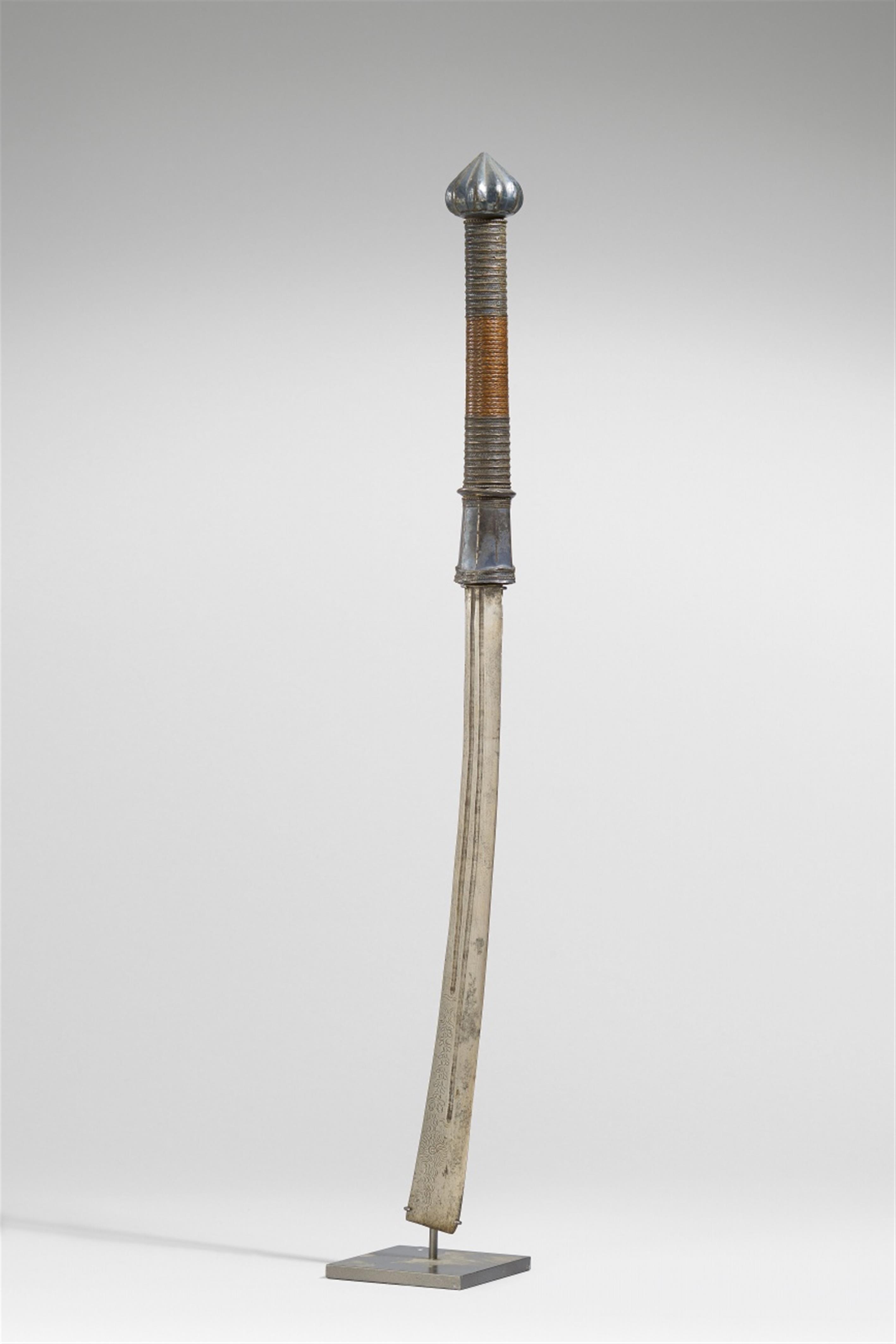 A Burmese sword (dha). 19th century - image-1