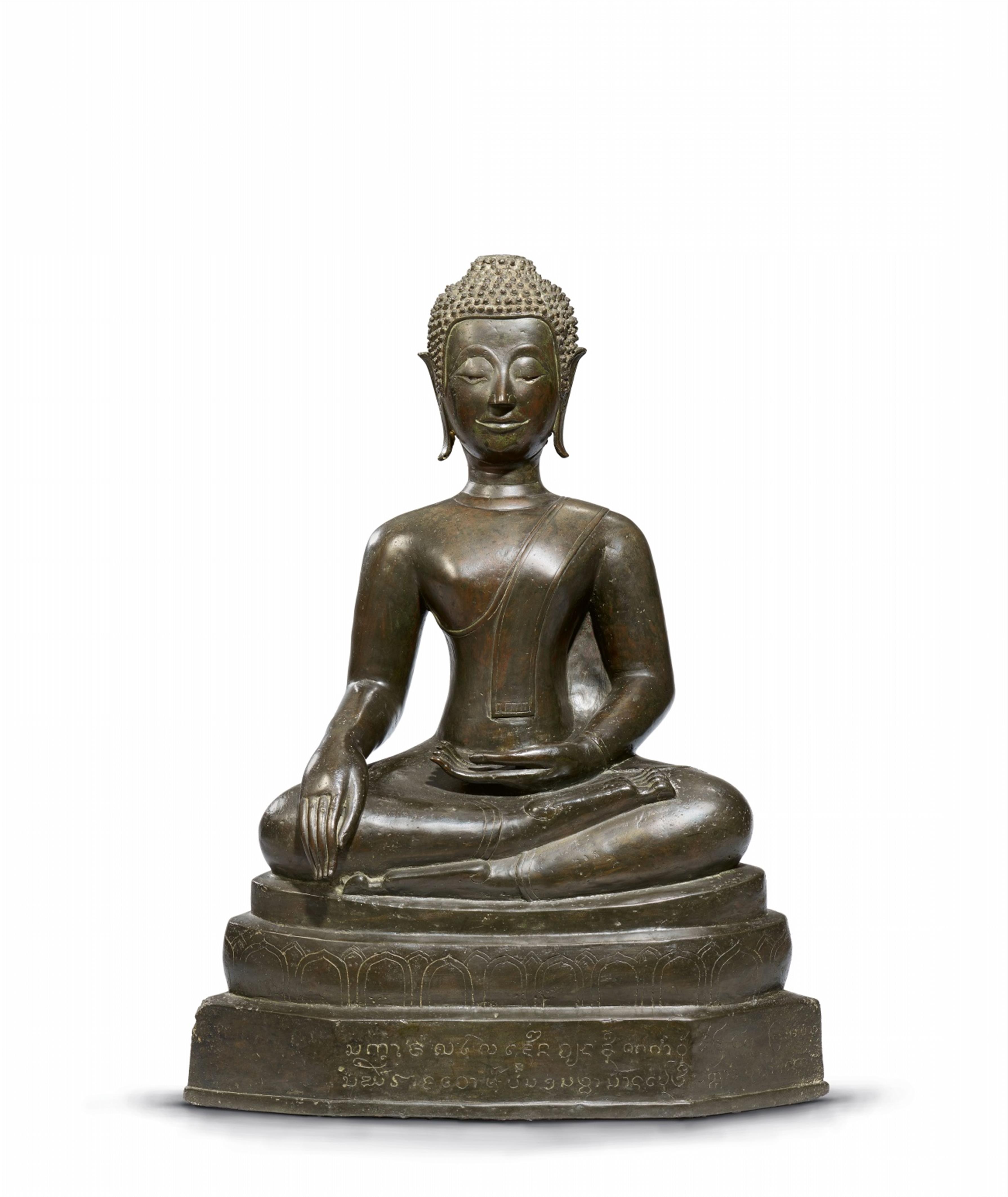 A Thai bronze figure of Buddha Shakyamuni. 17th/18th century - image-1