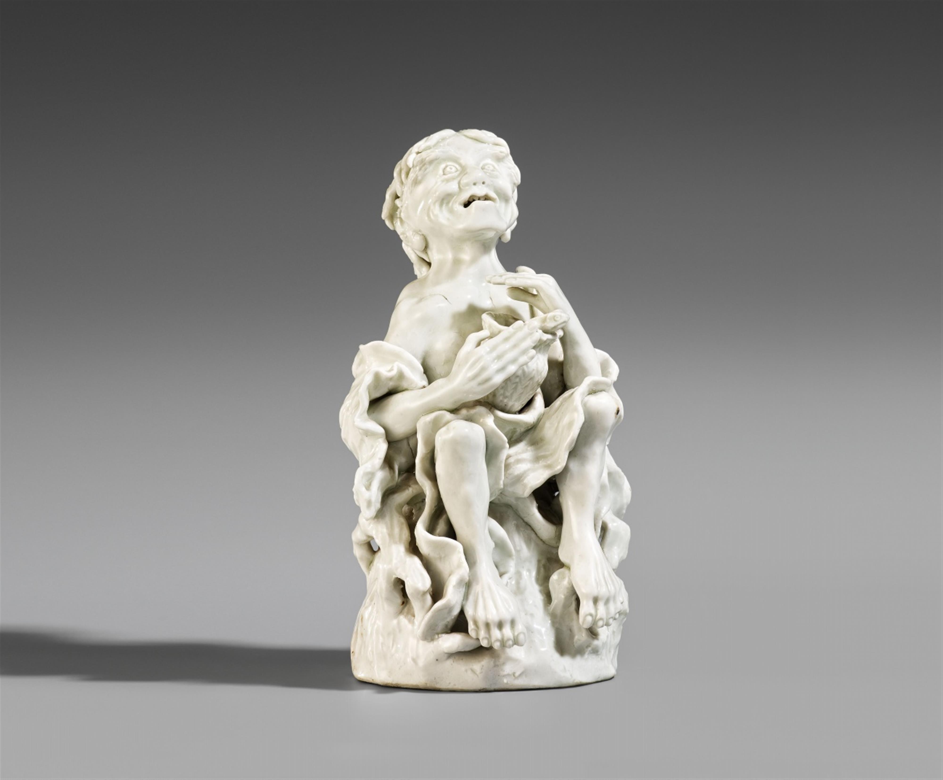 A white-glazed figure of Gama Sennin. 19th century - image-1