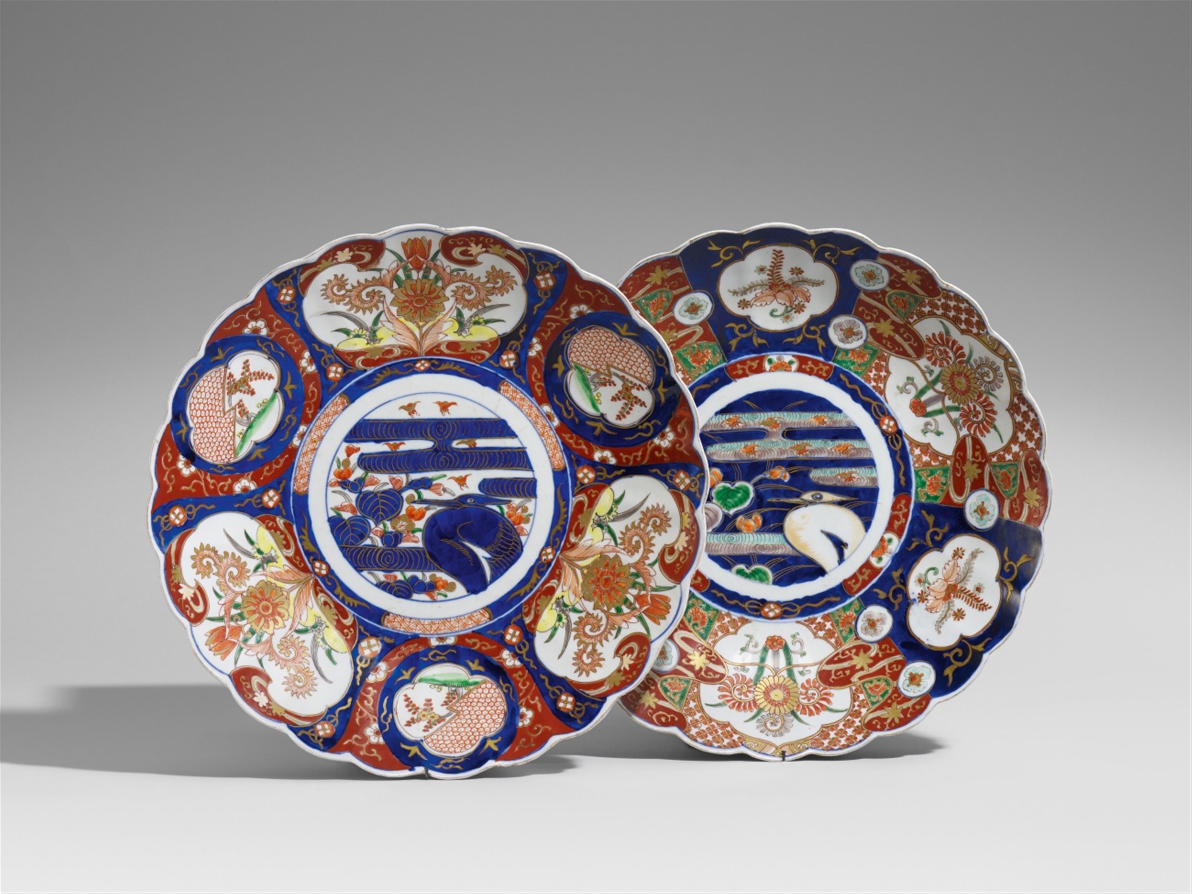 Two Arita Imari plates. Late 19th century - image-1