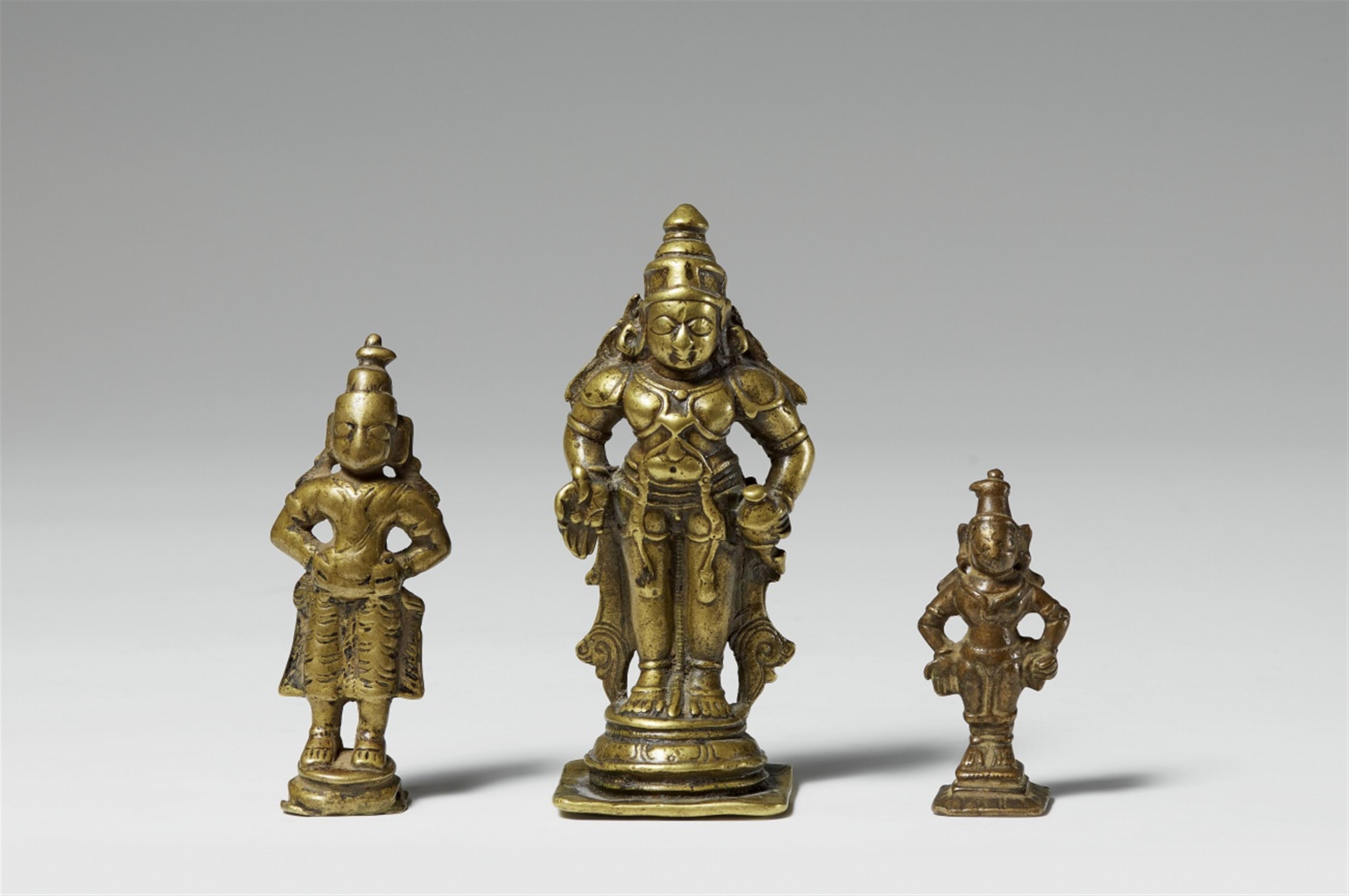 Three Central Indian brass figures of Vitthoba. 17th/19th century - image-1