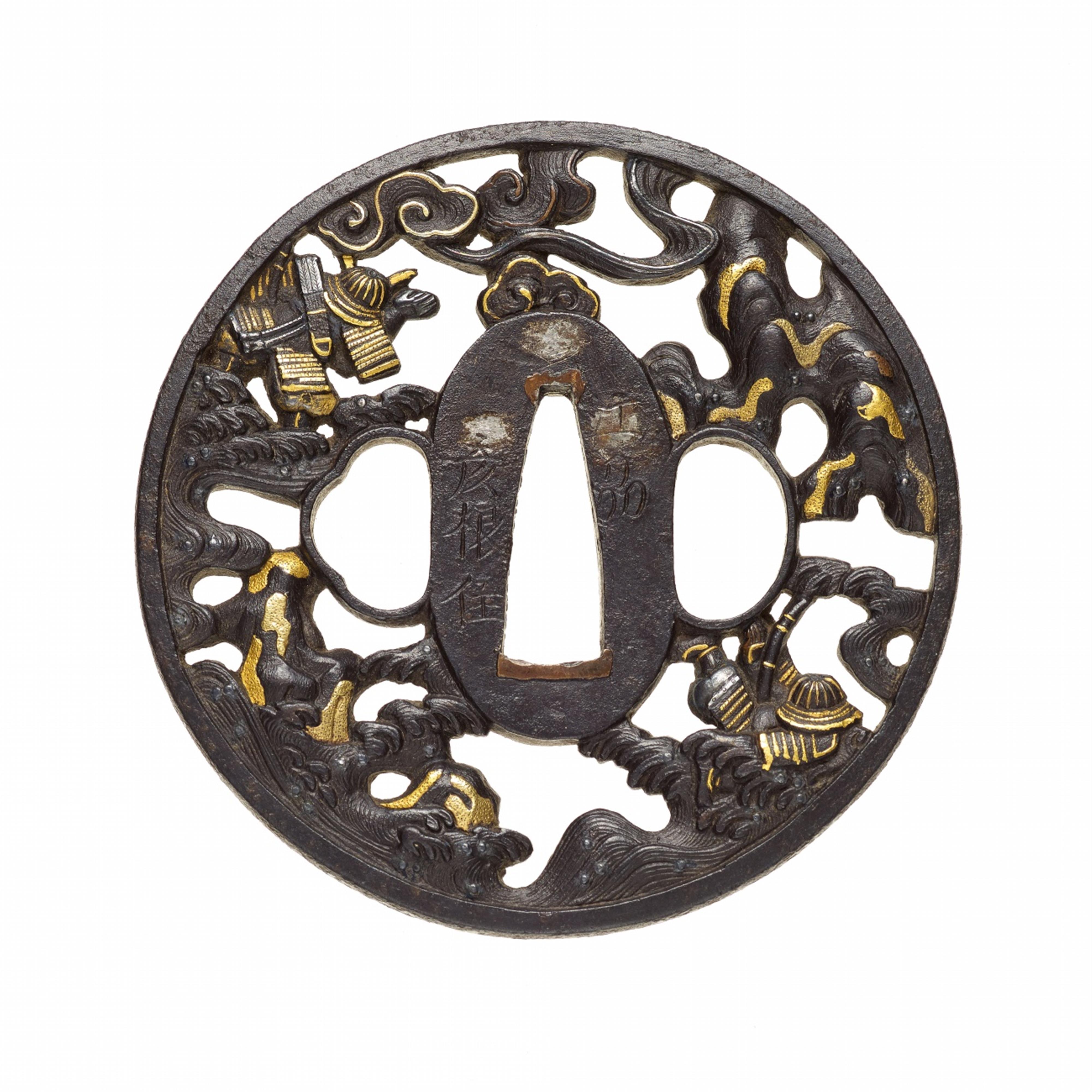 A large Sôten school iron tsuba. 18th century - image-2