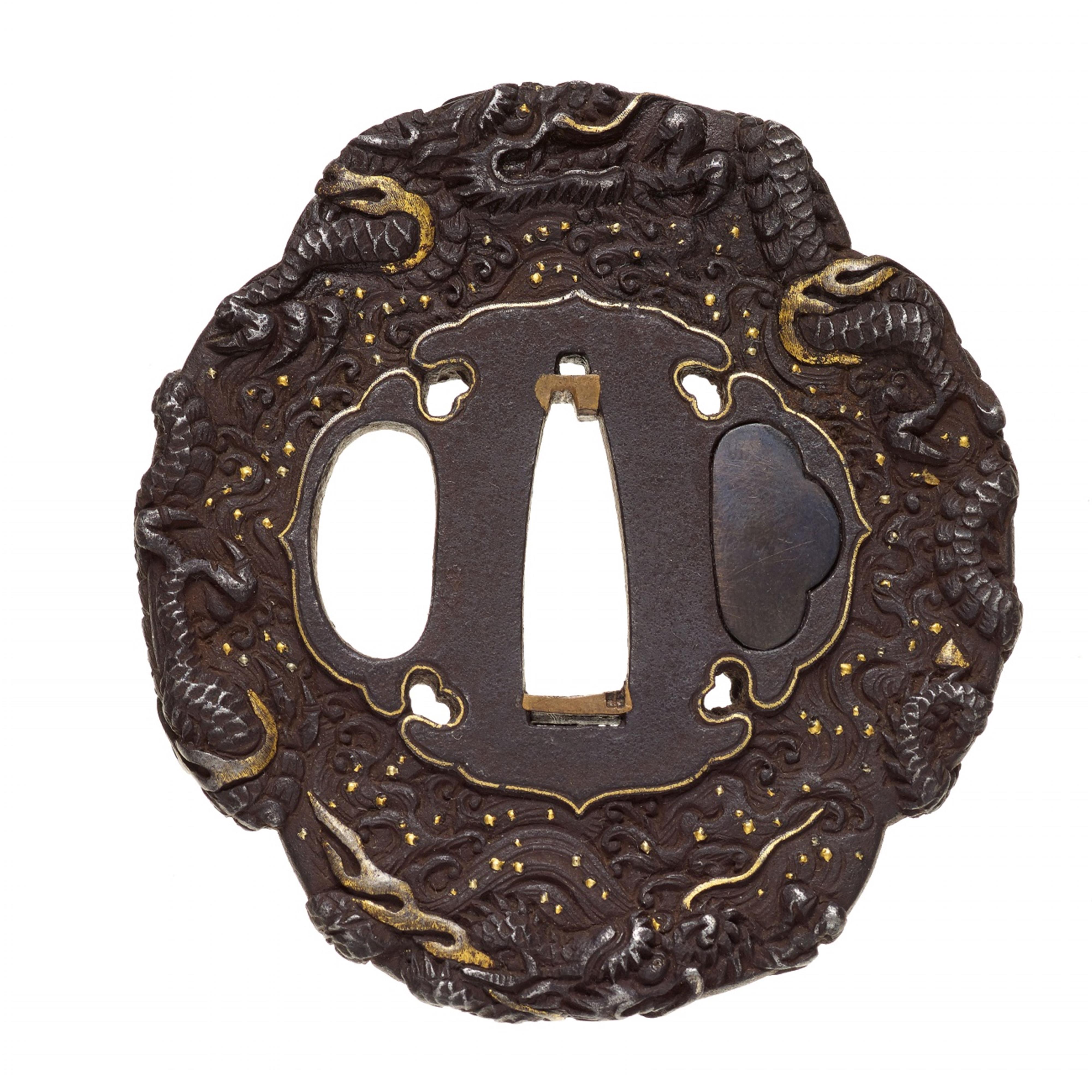 An iron tsuba. 19th century - image-1