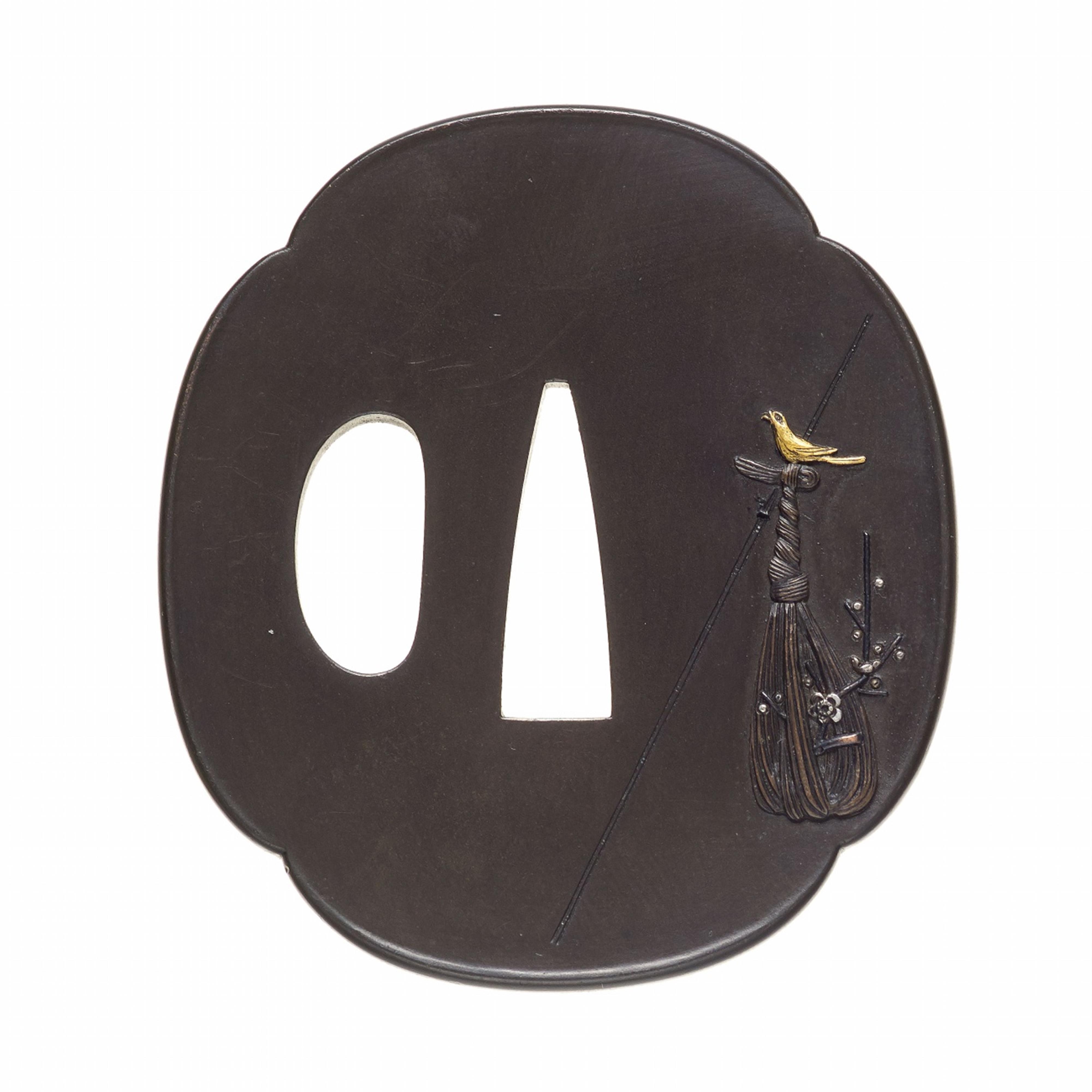 Tsuba. Shibuichi. 18./19. Jh. - image-1