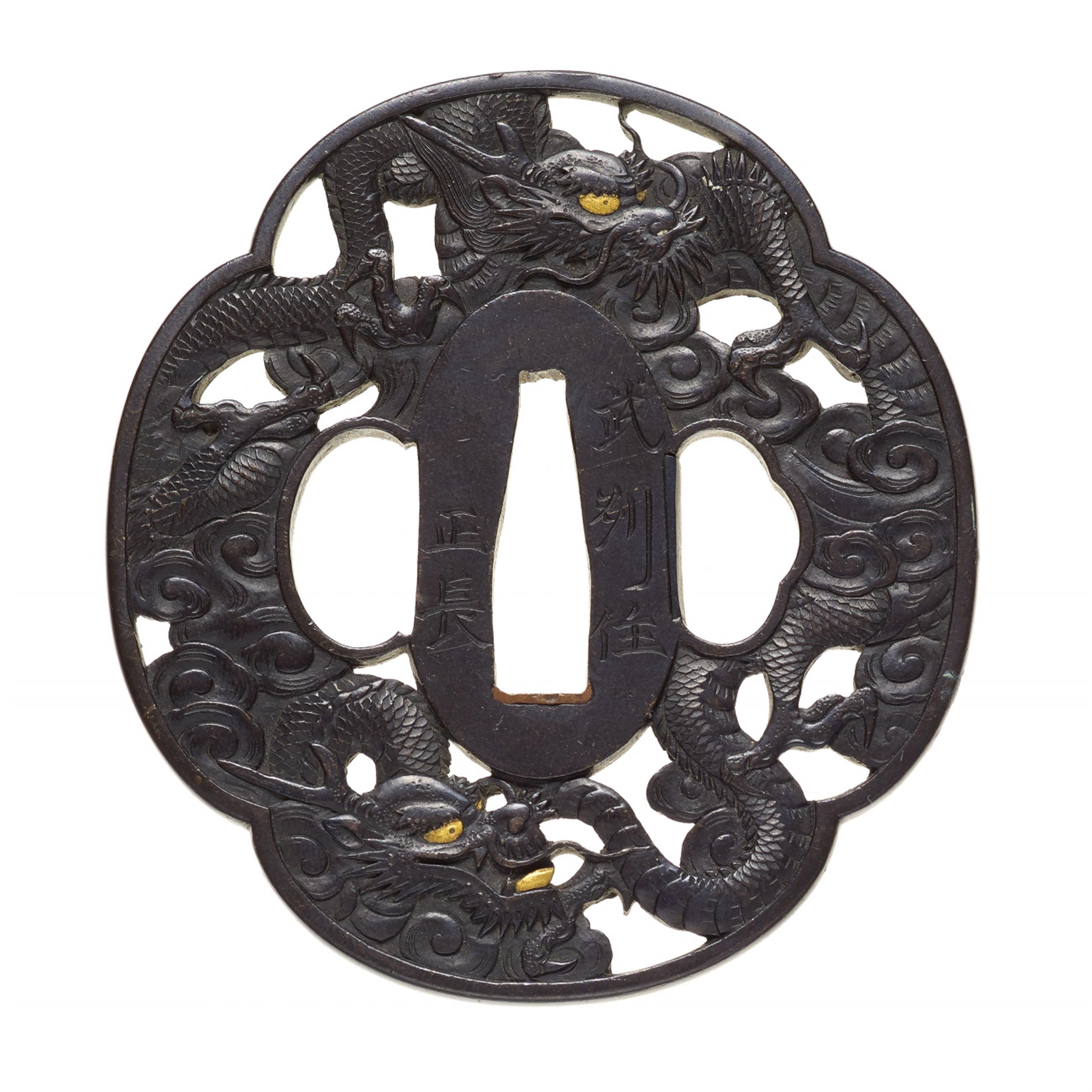 Tsuba. Shibuichi. 18. Jh. - image-1