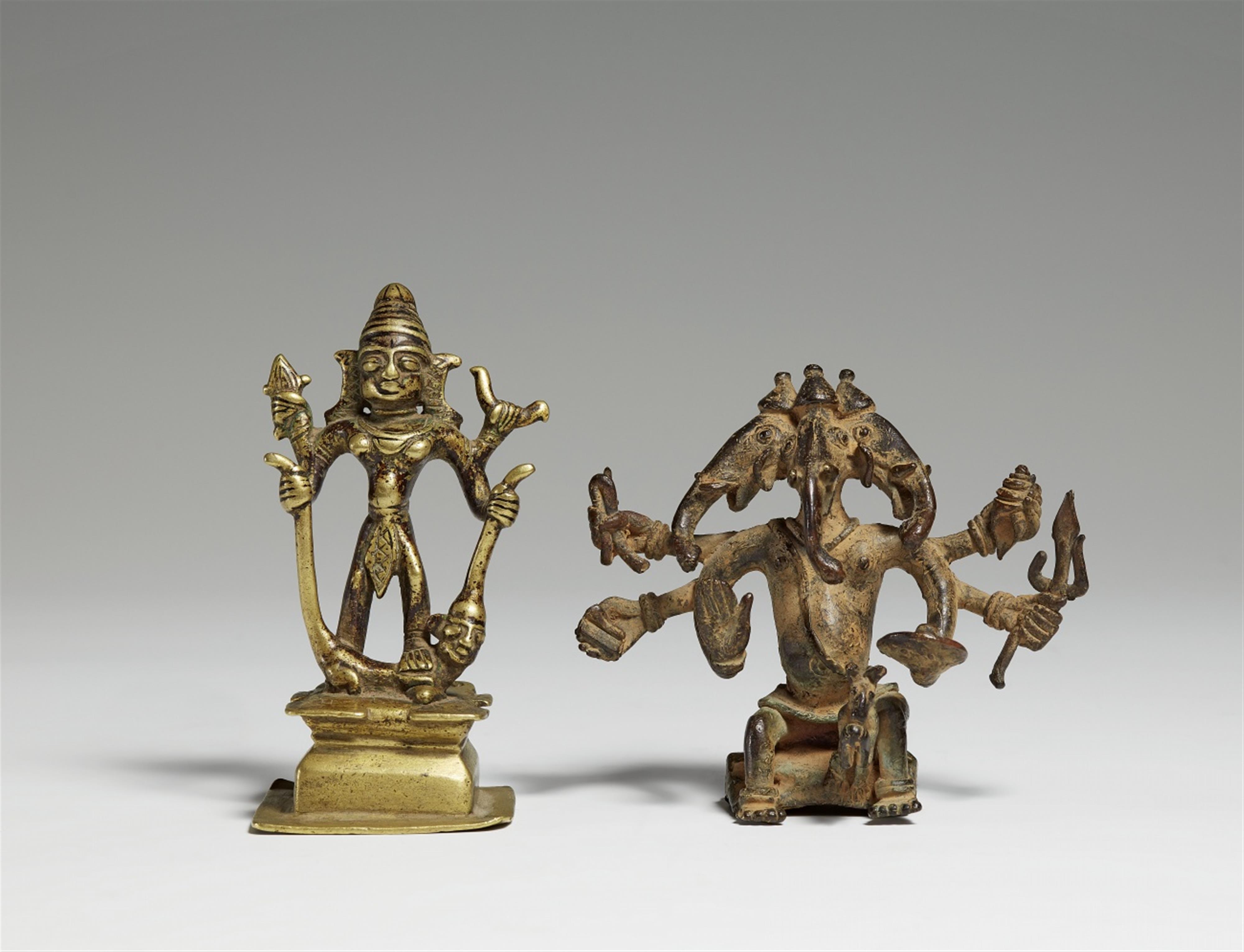 Two Central Indian brass figures. 19th/20th century - image-1