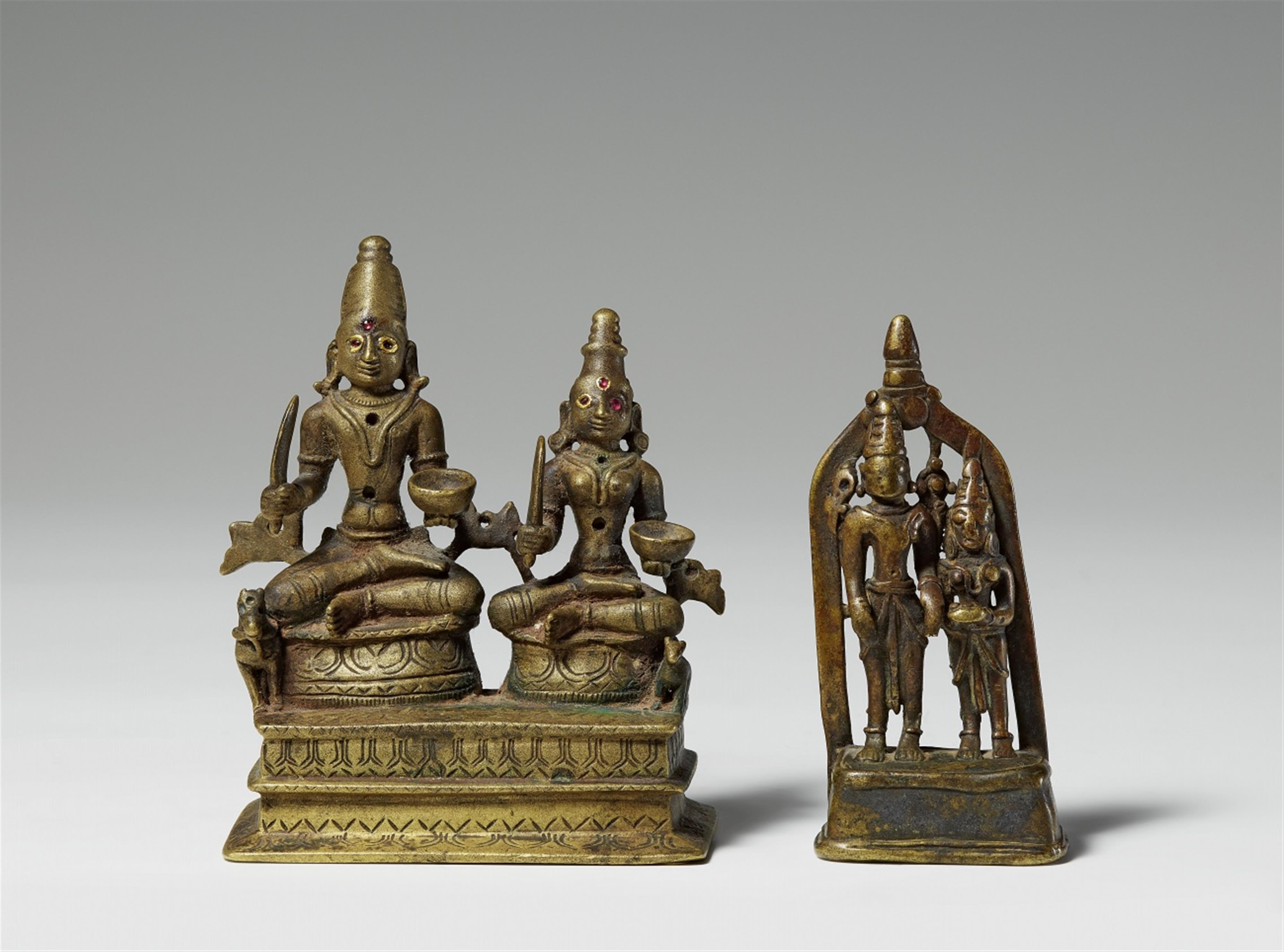 Two Central Indian brass figures. 17th/19th century - image-1