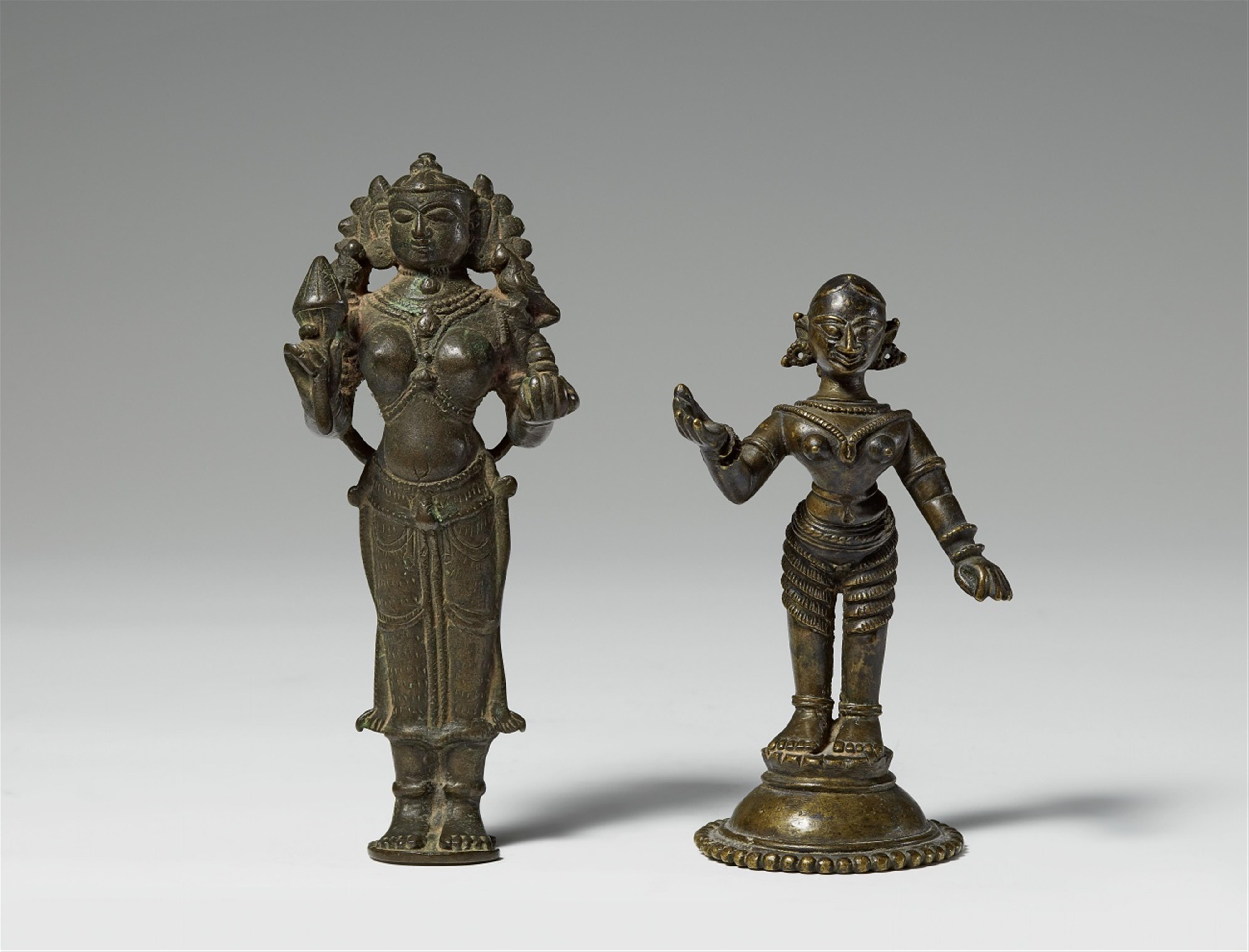 Two Indian copper alloy figures. 19th century - image-1