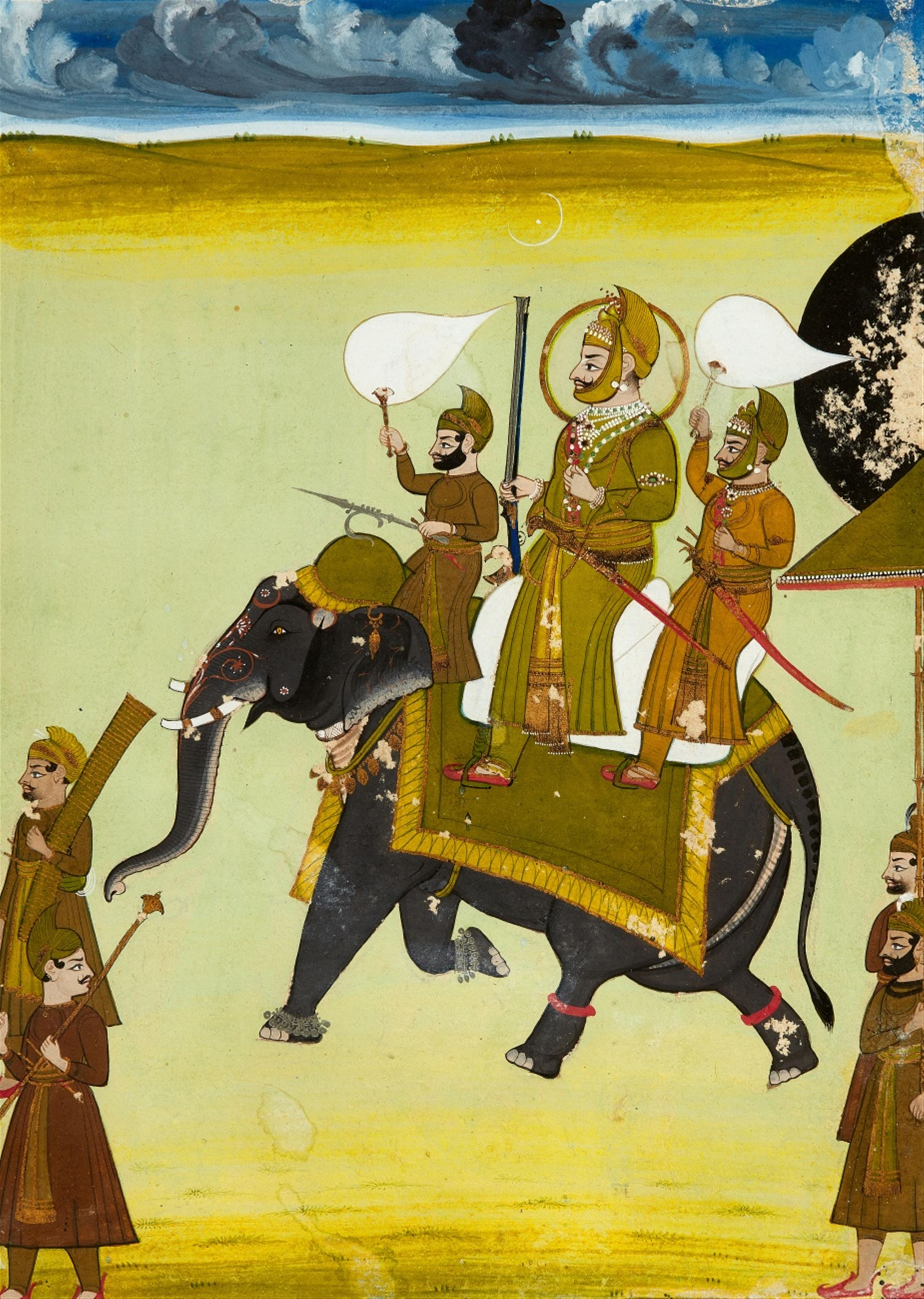 A Rajastani painting by an anonymous painter. 19th/early 20th century - image-1